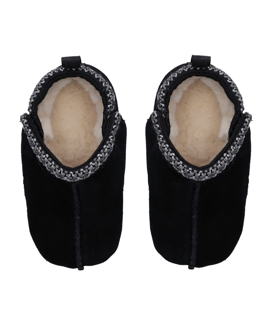 Suede Baby Tasman Slippers BLACK Image 4