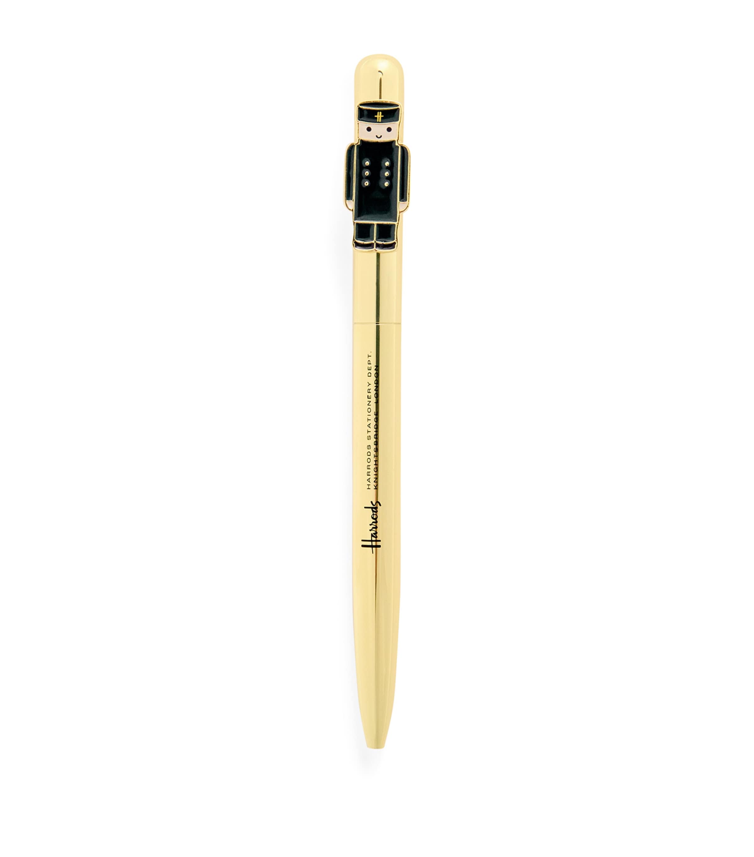 Harrods Green Man Pen In Gold