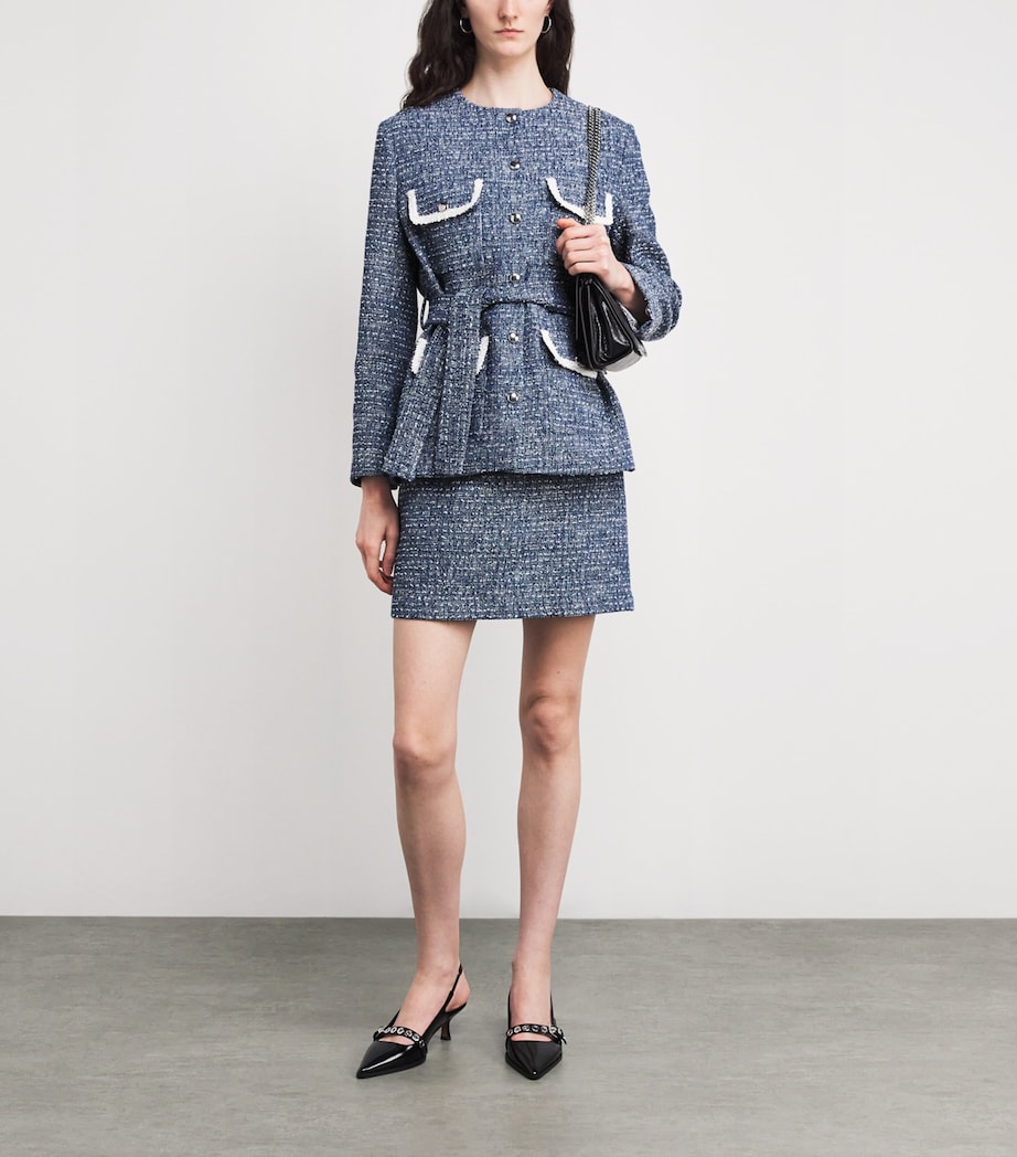 Cotton-Blend Tweed Jacket BLUE Image 2