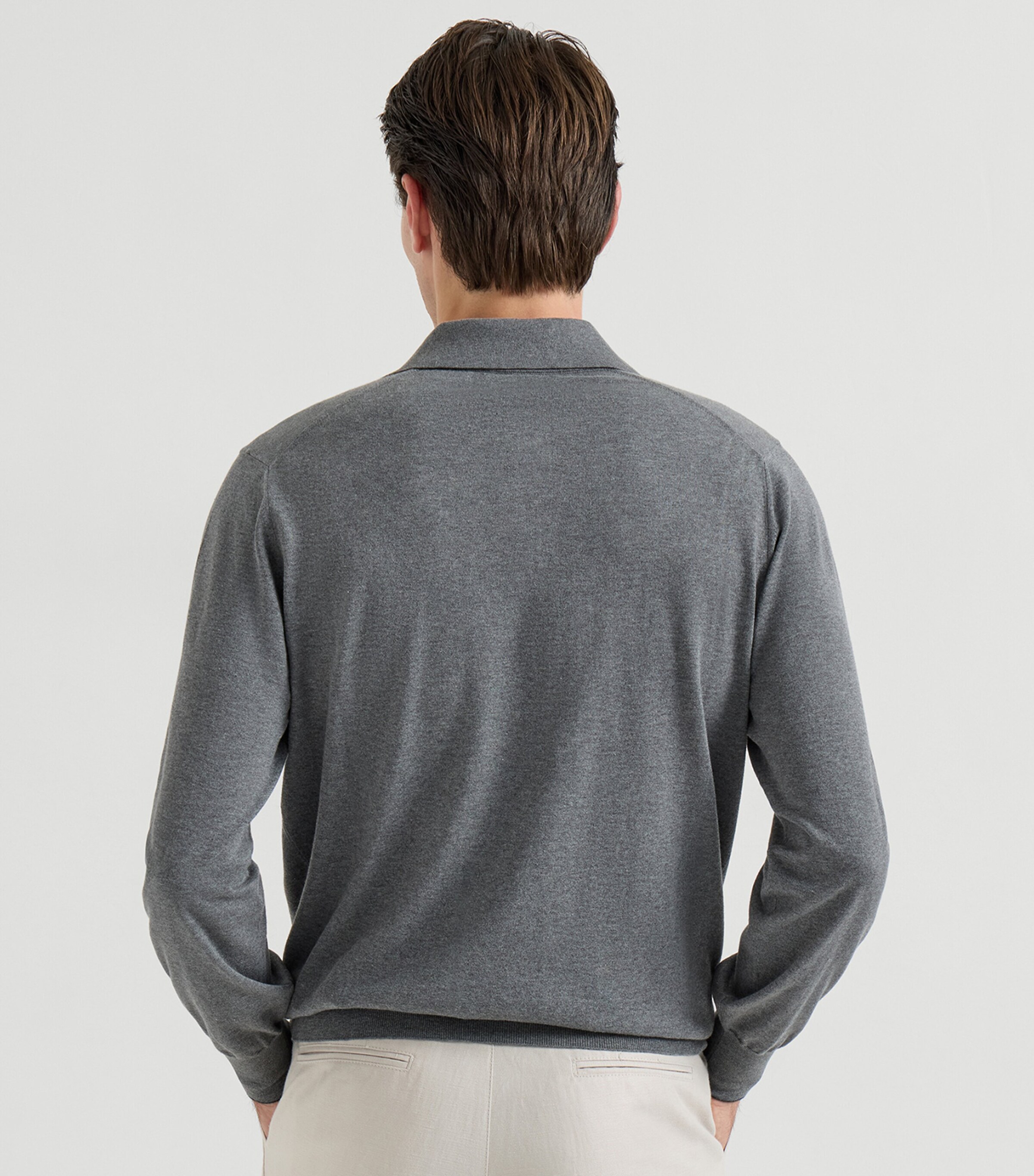Brunello Cucinelli Mens Cotton Polo Sweater Image 5