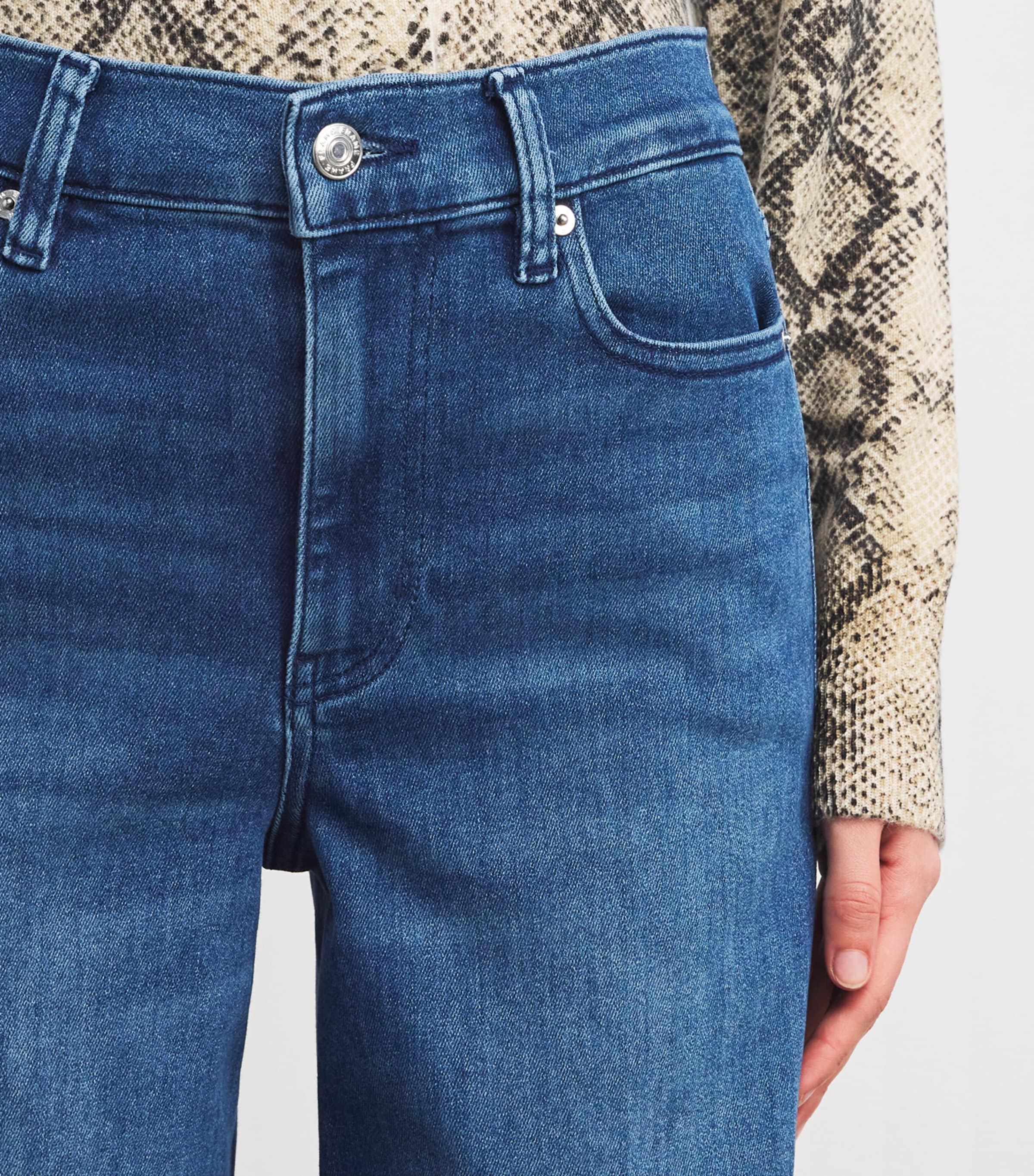 Le Slim Palazzo Wide-Leg Jeans REIGN Image 6