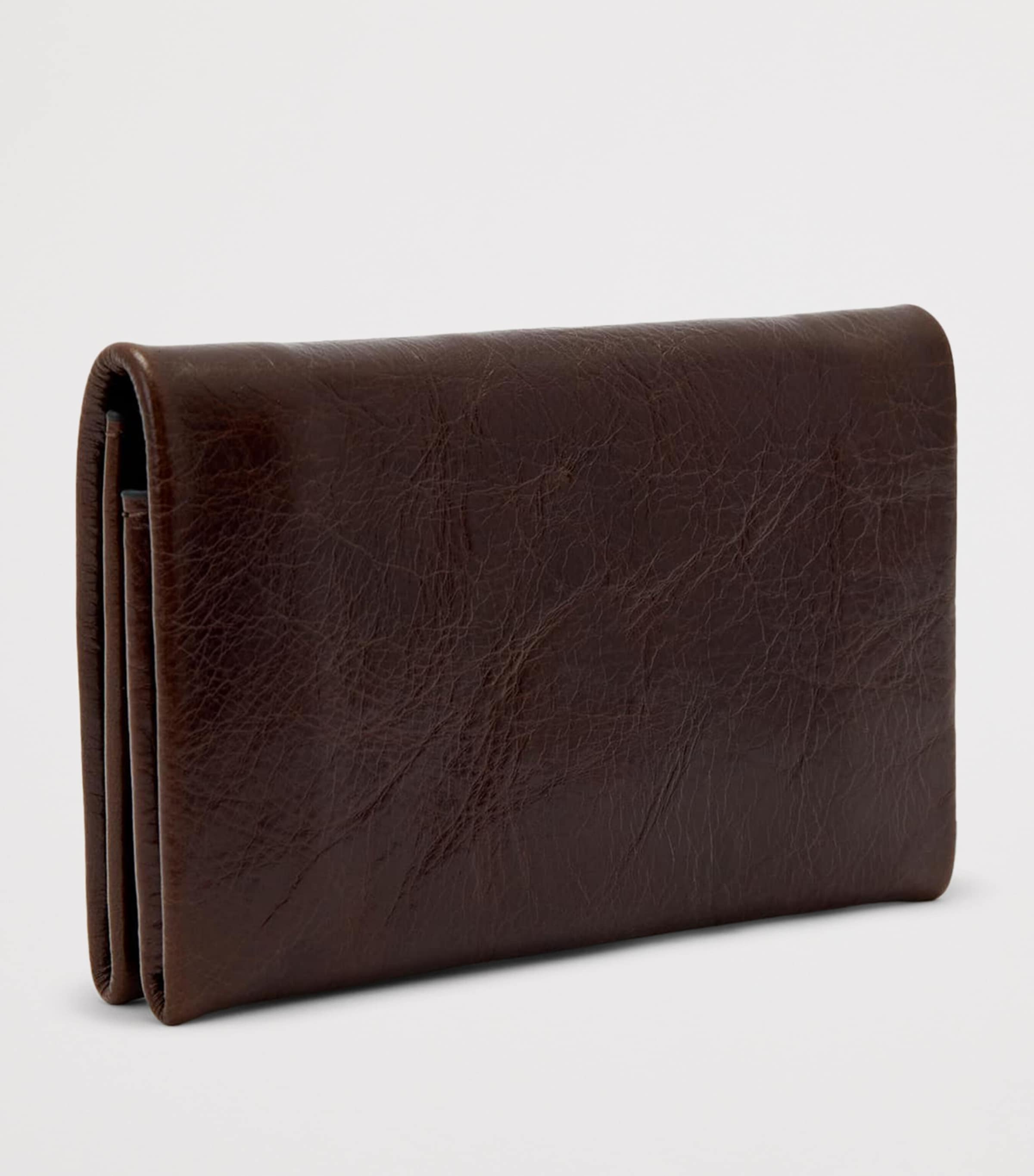 AllSaints Leather Harluna Wallet Cognac Brown Image 5