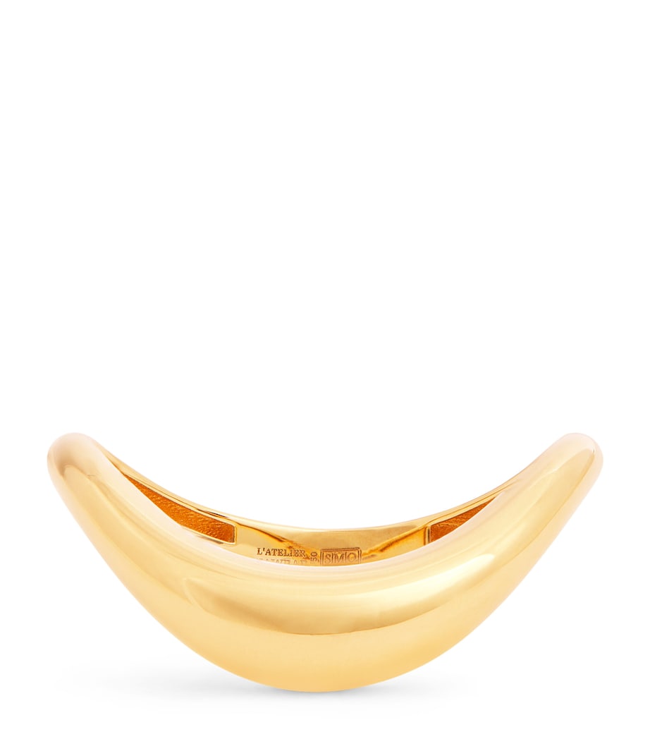 Yellow Gold Boa Stackable Stone Ring YELLOW GOLD Image 1