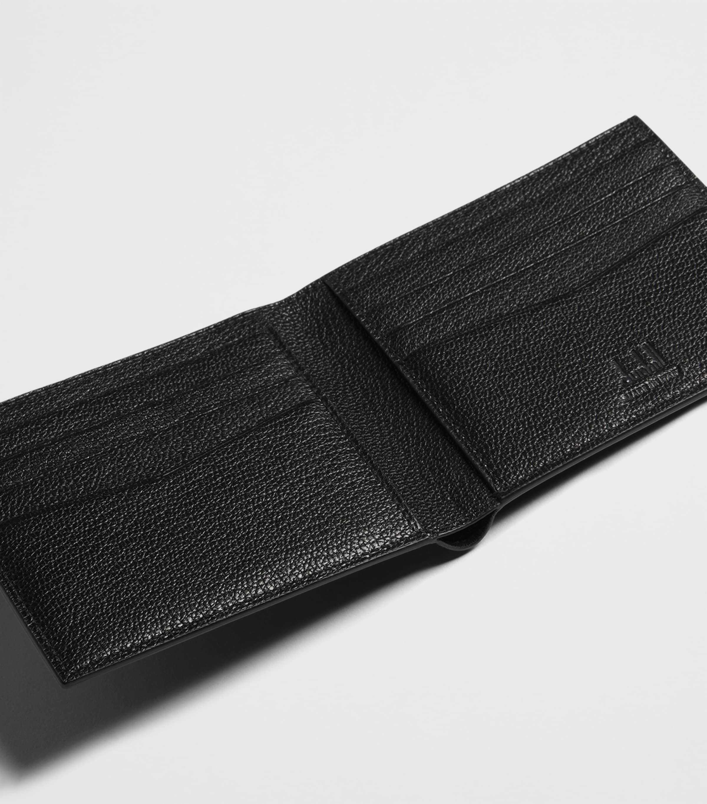 Goatskin Duke Fine Bifold Wallet 001BLACK Image 4