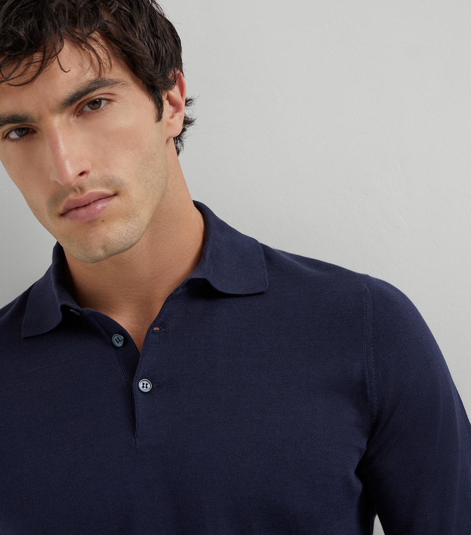 Cotton Polo Sweater CW425 Image 6