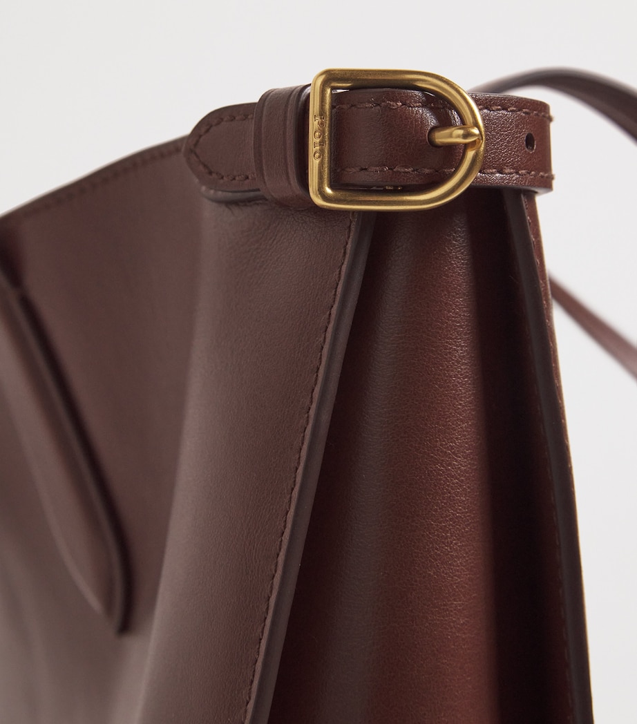 Large Leather Bellport Tote Bag ACORN Image 6