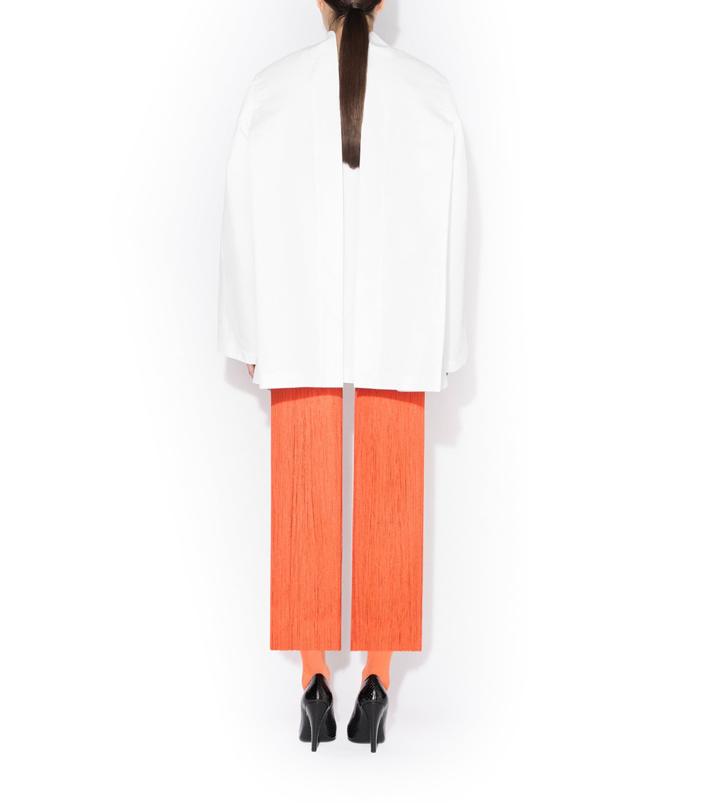 Alaïa Womens Cotton Poplin Reverse Jacket Blanc Image 3