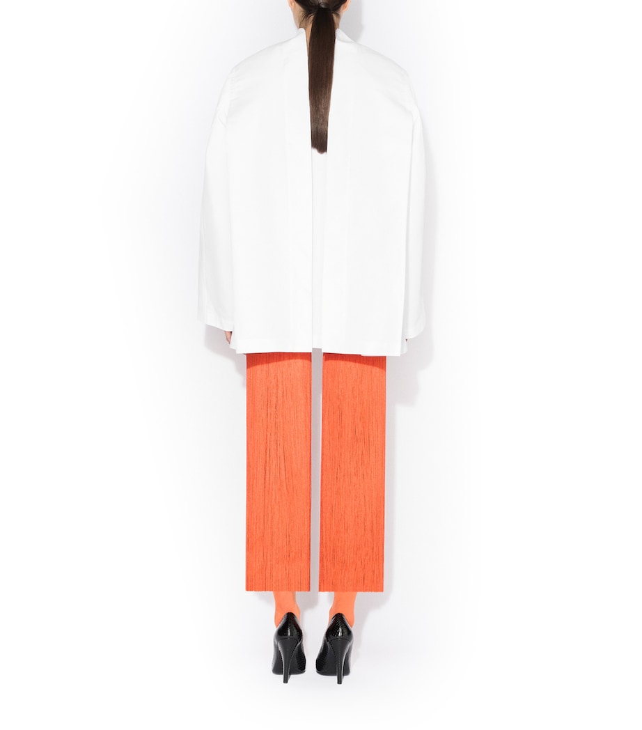 Alaïa Womens Cotton Poplin Reverse Jacket Blanc Image 3