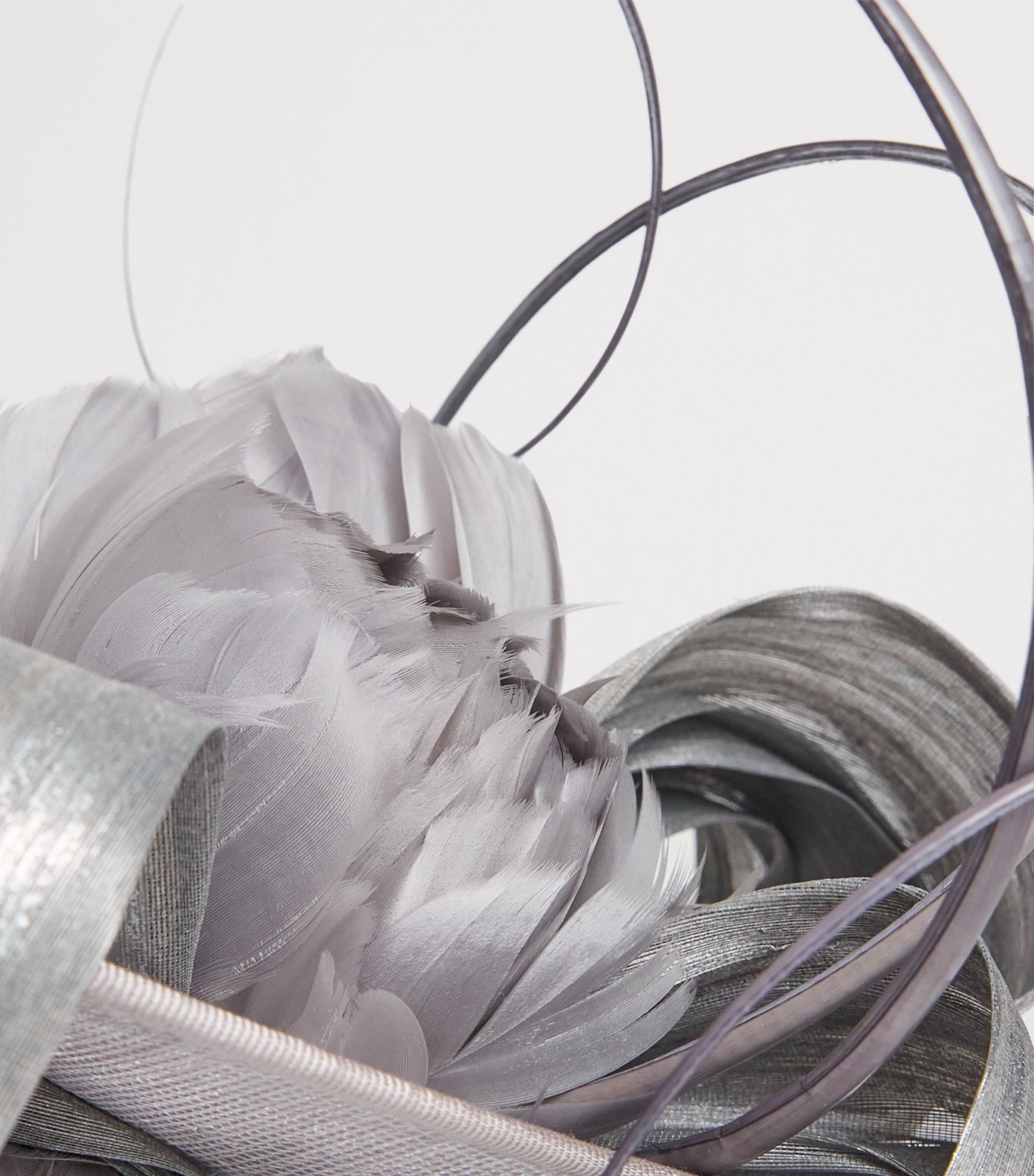 Silver With A Twist Hat Fascinator SILVER Image 5