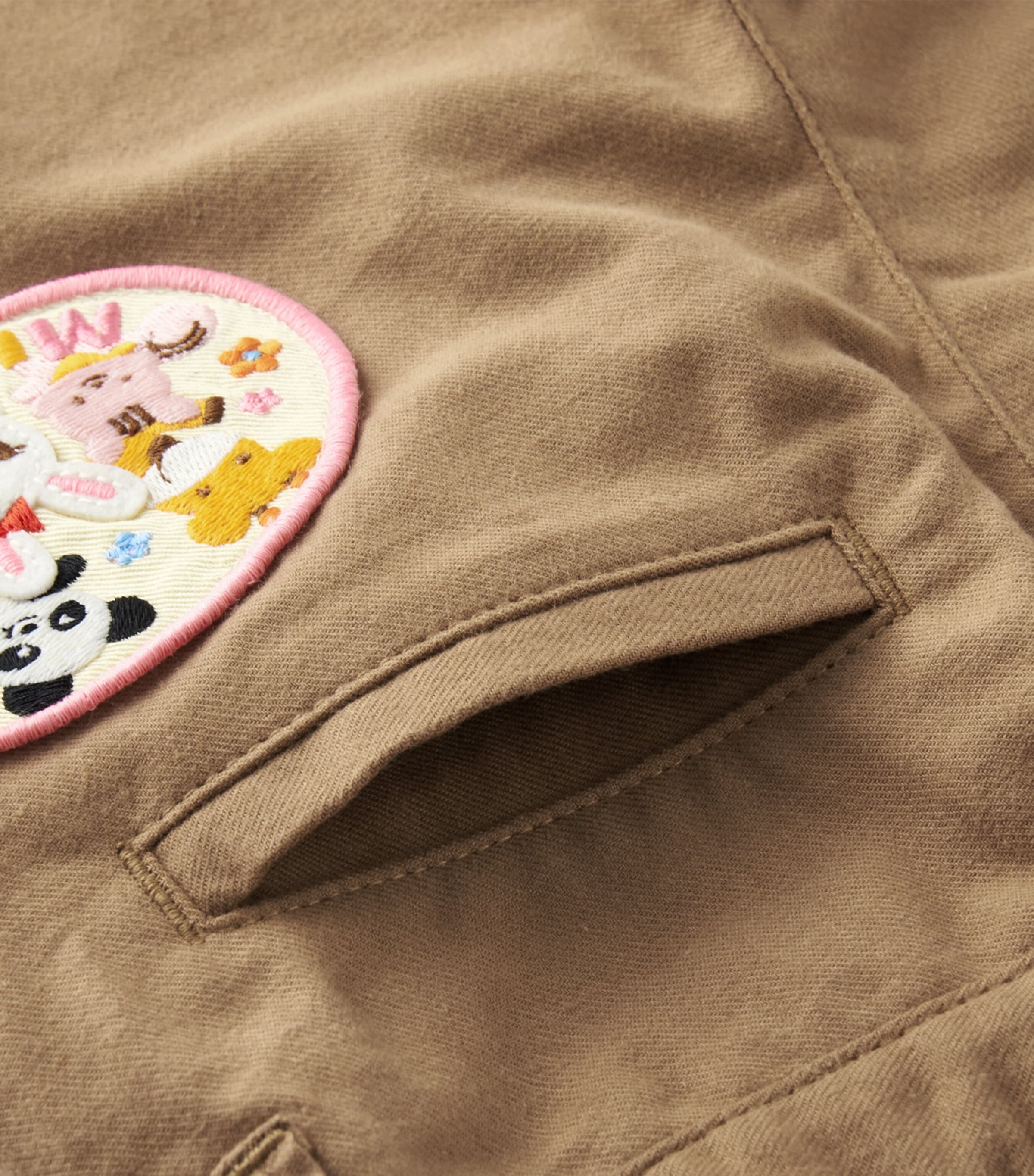 Cotton Animal Appliqué Trousers (2-7 Years) 9 Image 5