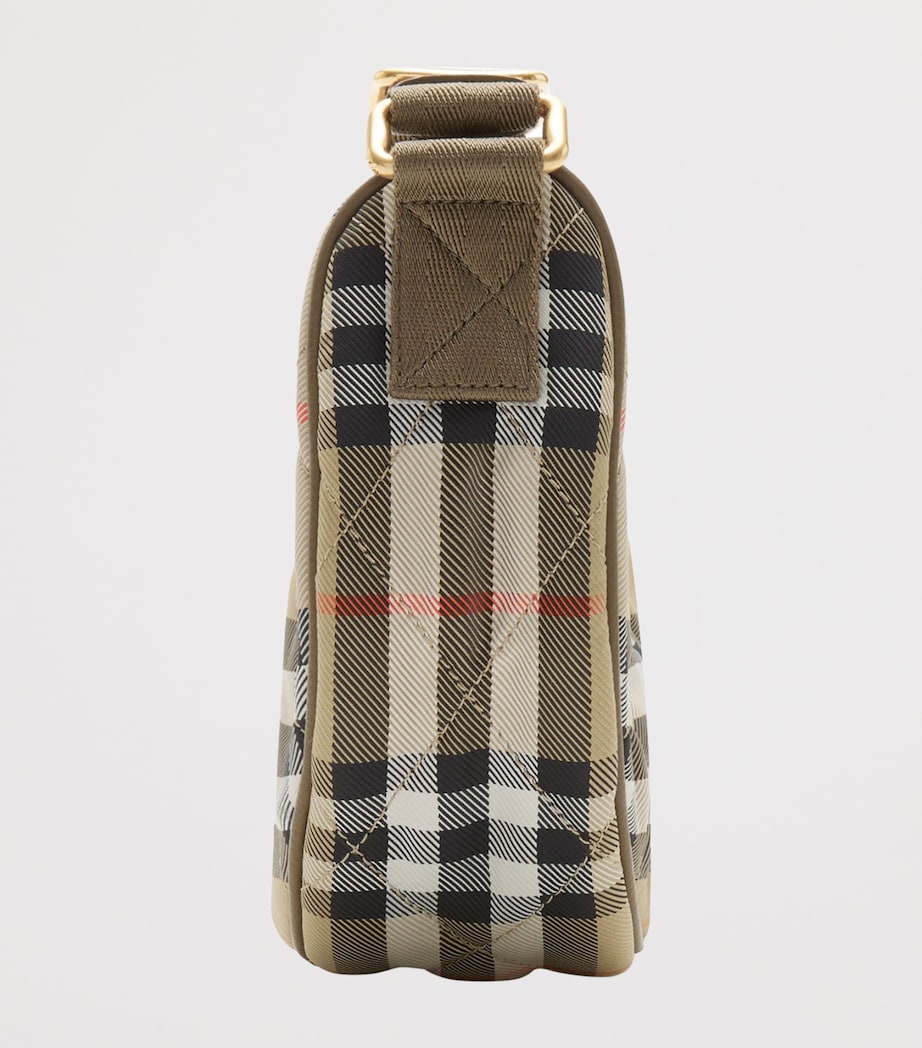 Check Horseshoe Cross-Body Bag SAND Image 7