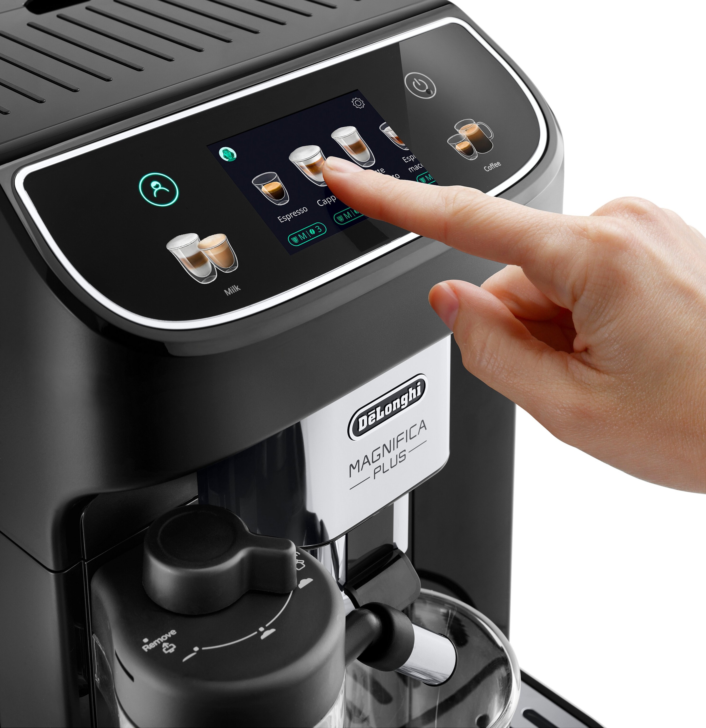 Magnifica Plus Coffee Machine BLACK Image 6