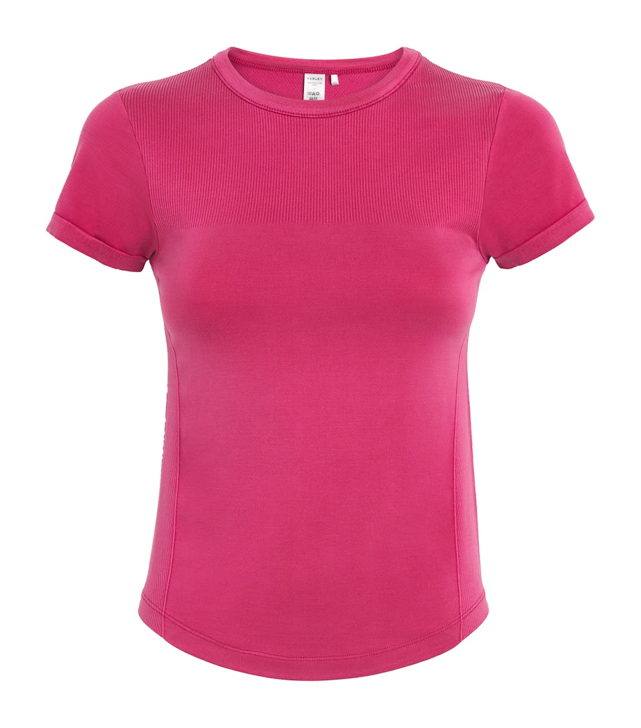 Varley Womens Casper Seamless T-Shirt Rich Raspberry Image 1