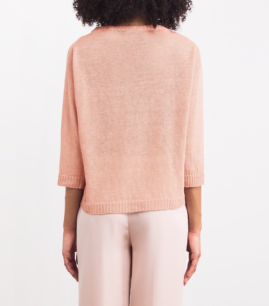 Linen Sweater PINK Image 4