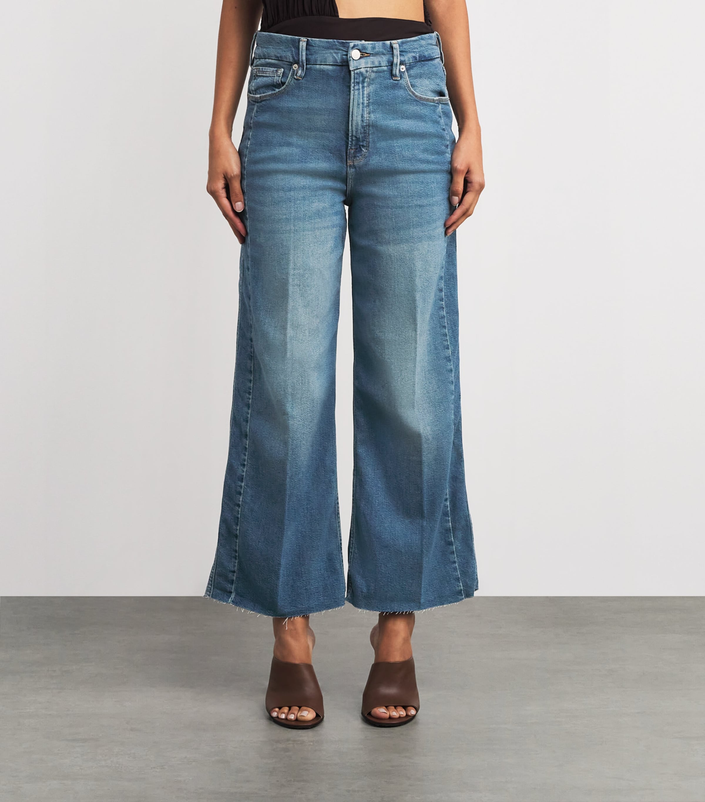 Good Skate Cropped Wide-Leg Jeans 1005 INDIGO Image 3