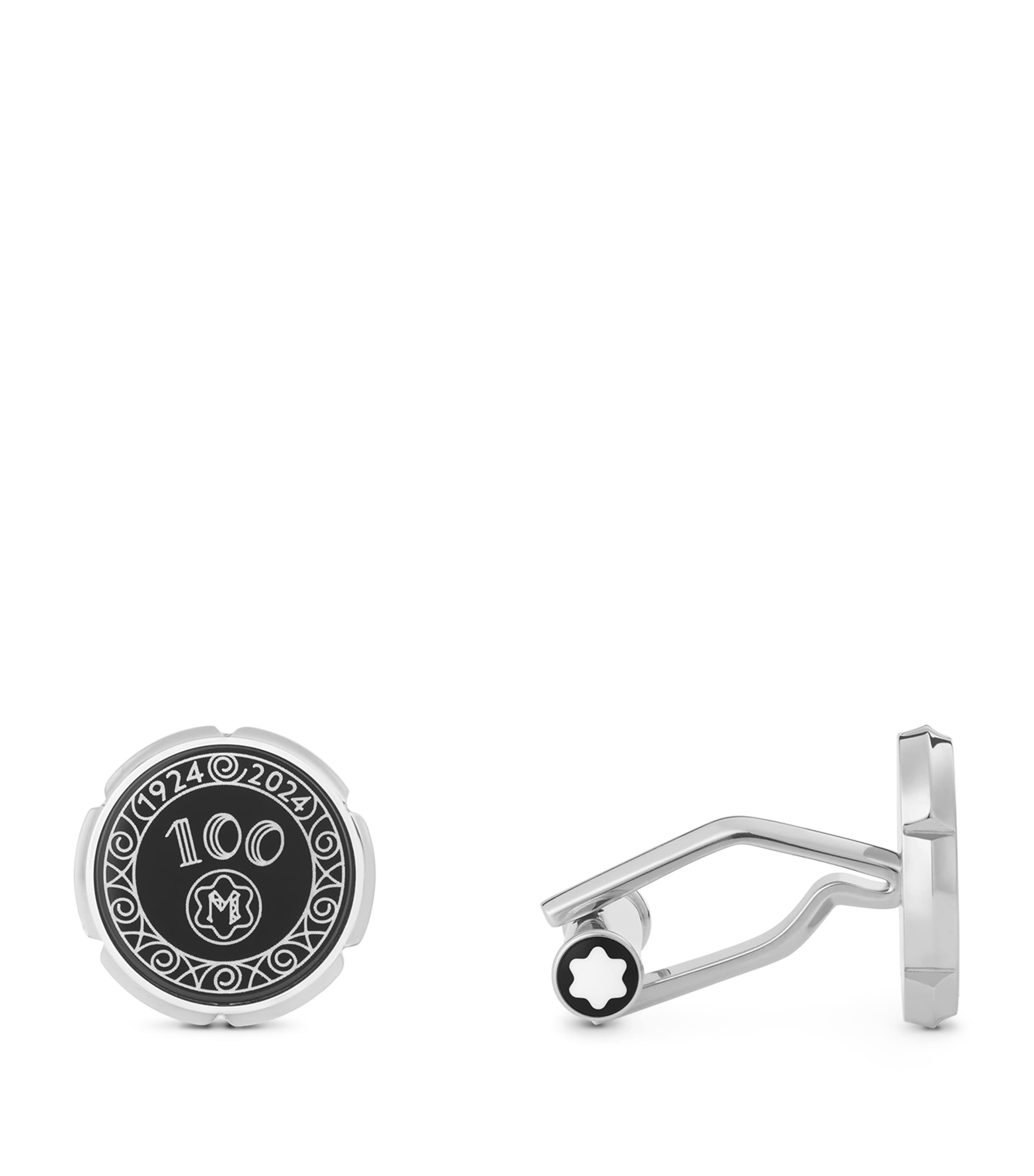 Montblanc Meisterstück 100 Years Cufflinks Silver & Black Image 1