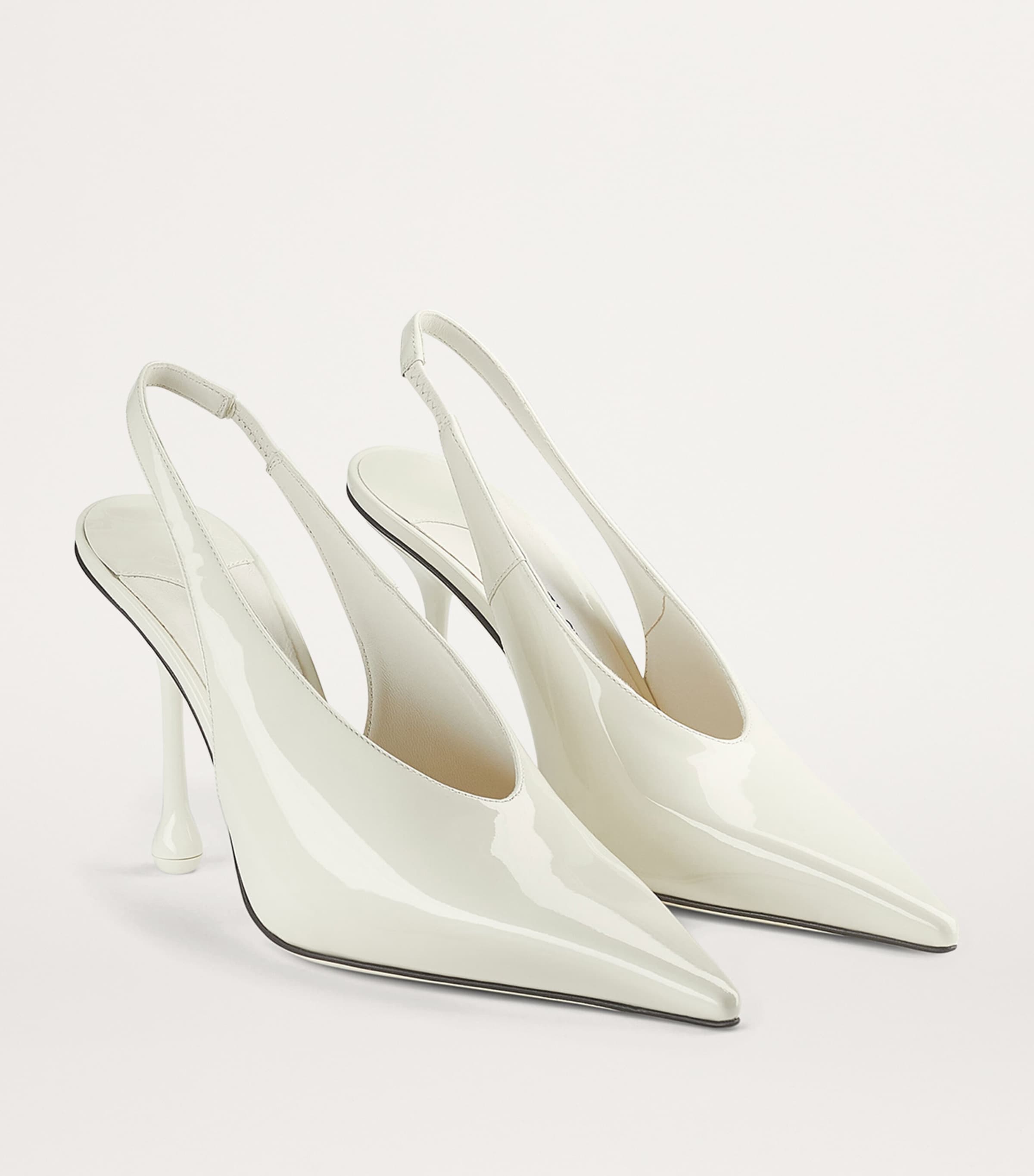 Isa 95 Leather Slingback Pumps LATTE Image 4