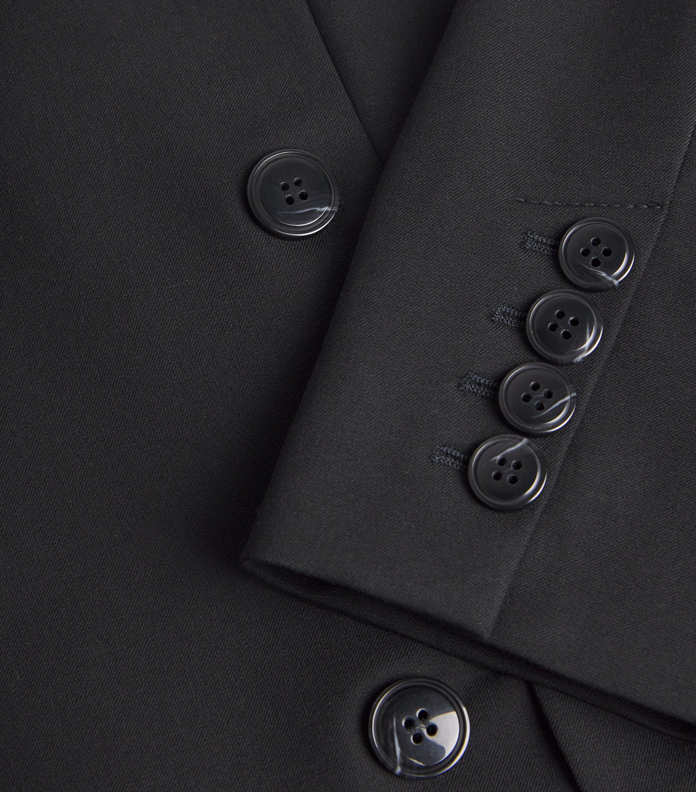 Oversized Double-Breasted Blazer BLACK Image 5