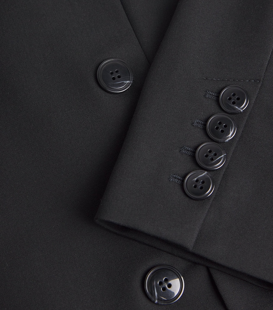 Oversized Double-Breasted Blazer BLACK Image 5