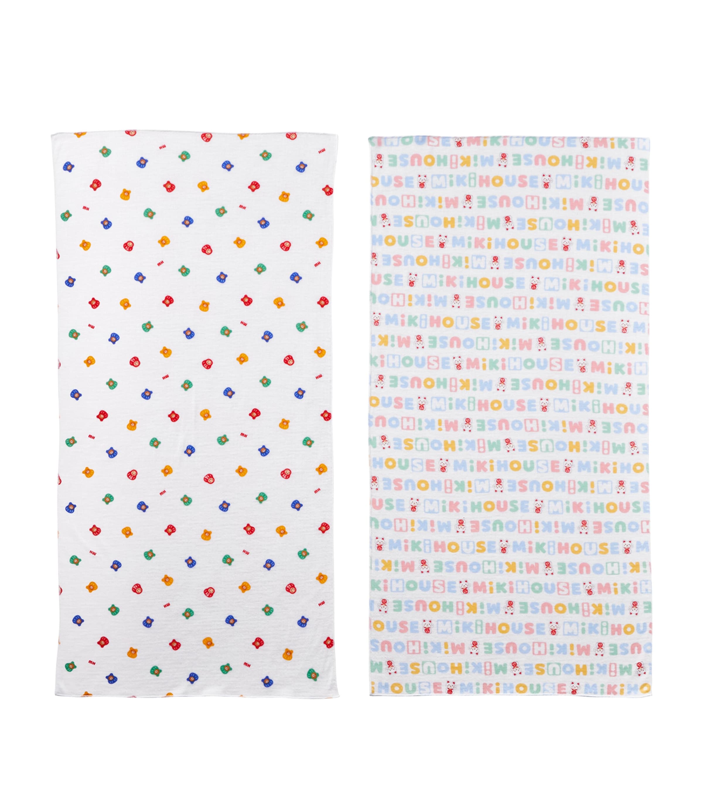 MIKI HOUSE SET OF 2 COTTON TOWELS