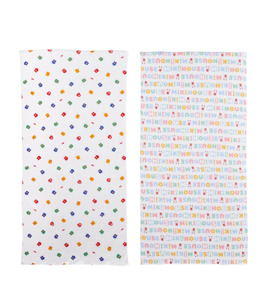 Set of 2 Cotton Towels (70cm x 35cm) 1 Image 1