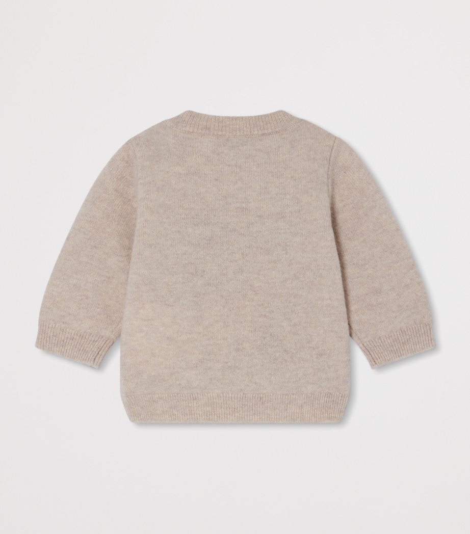 Jacquard Almire Rabbit Sweater (6-18 Months) MULTICO NATUREL Image 2