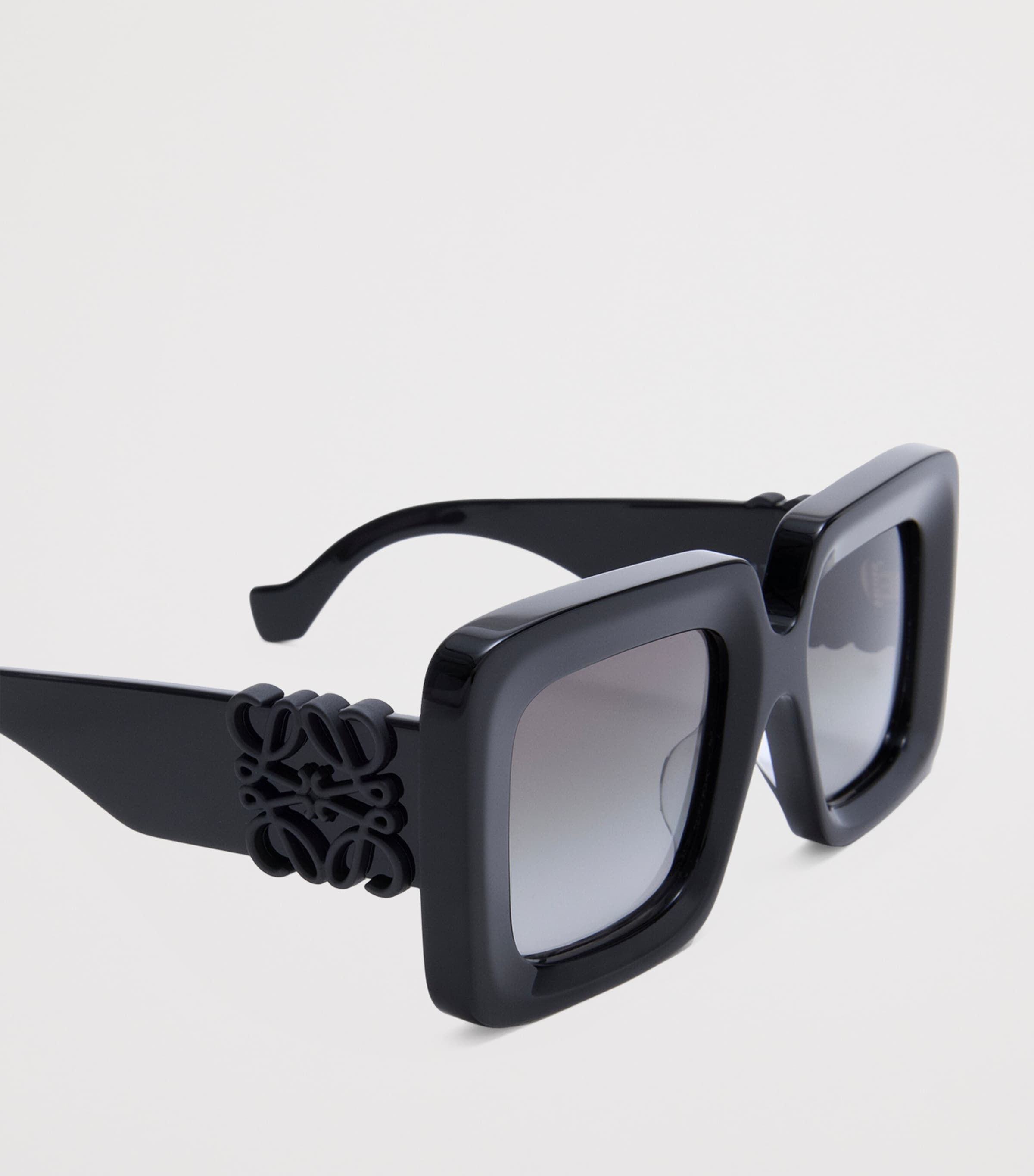 LOEWE Bevelled Square Sunglasses Black Image 4