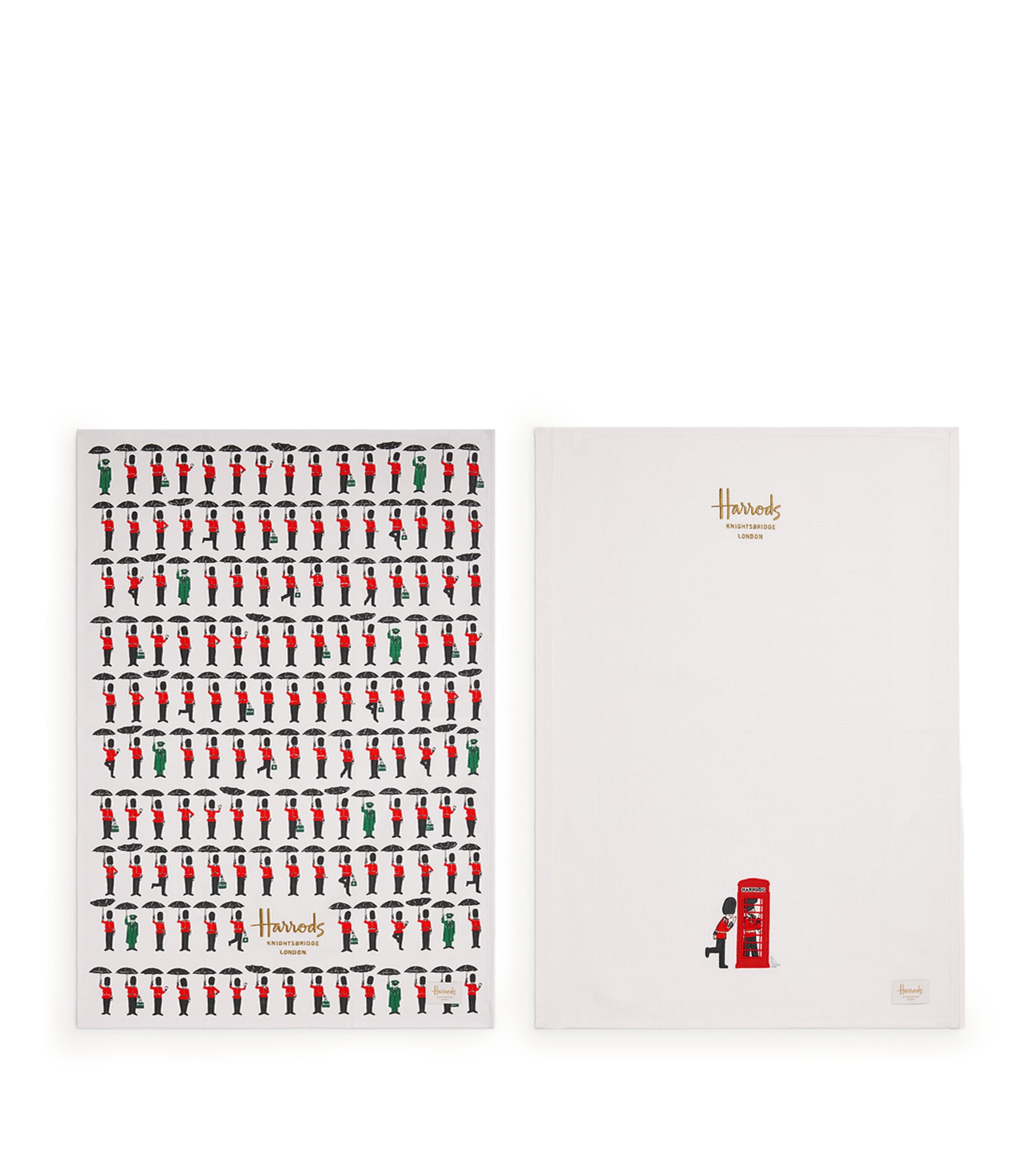 Harrods Guardsmen Tea Towels (Set of 2) Image 1