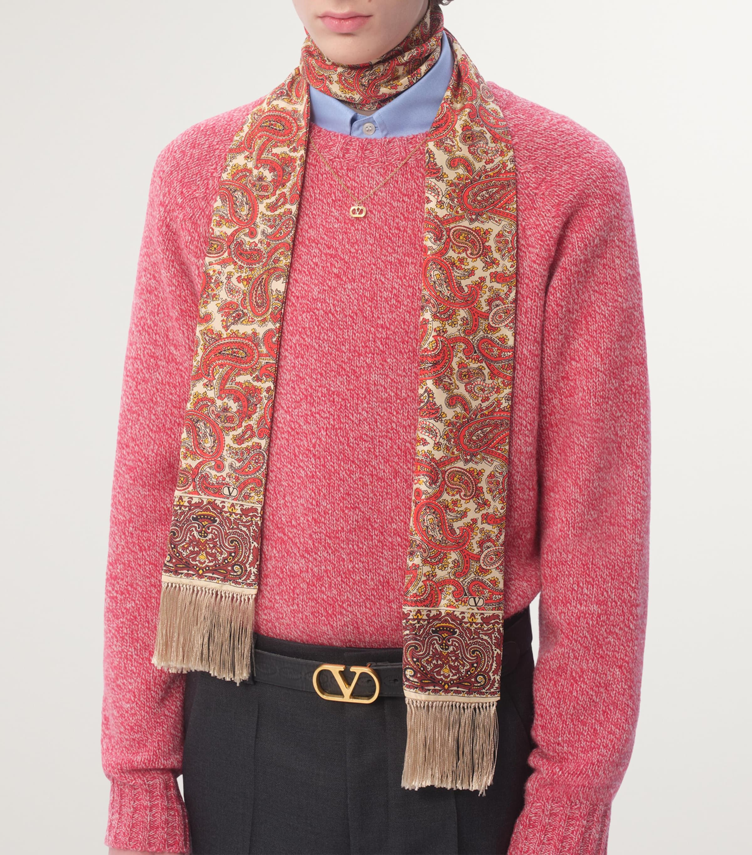 Silk Printed Scarf QQ7 Image 4