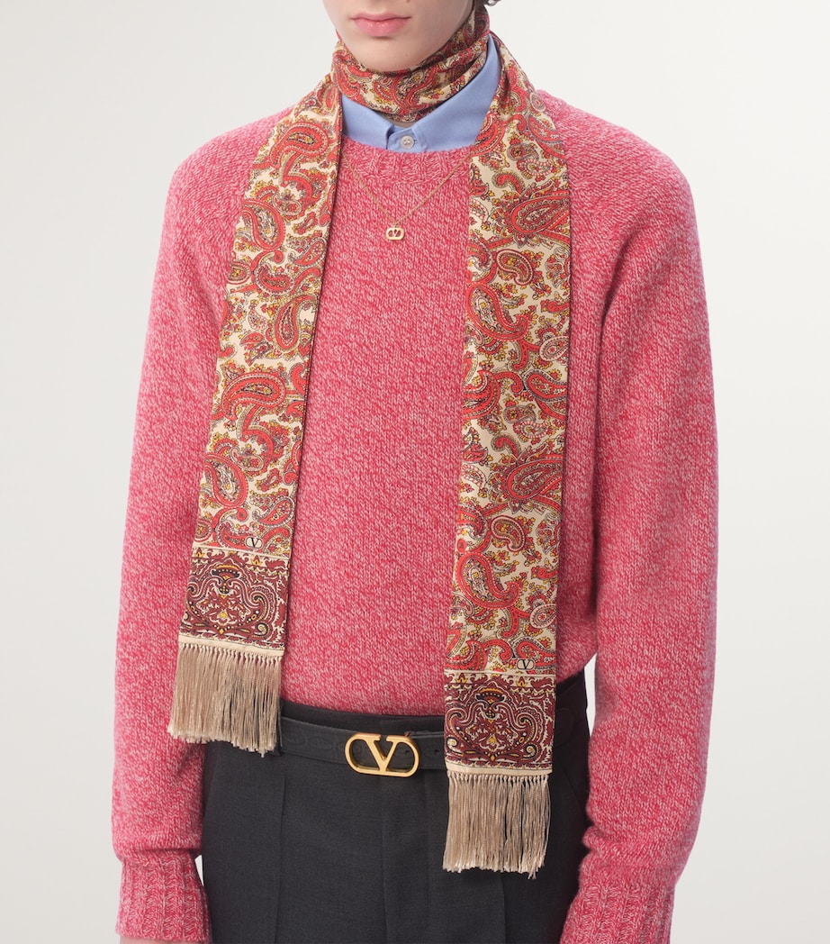 Silk Printed Scarf QQ7 Image 4