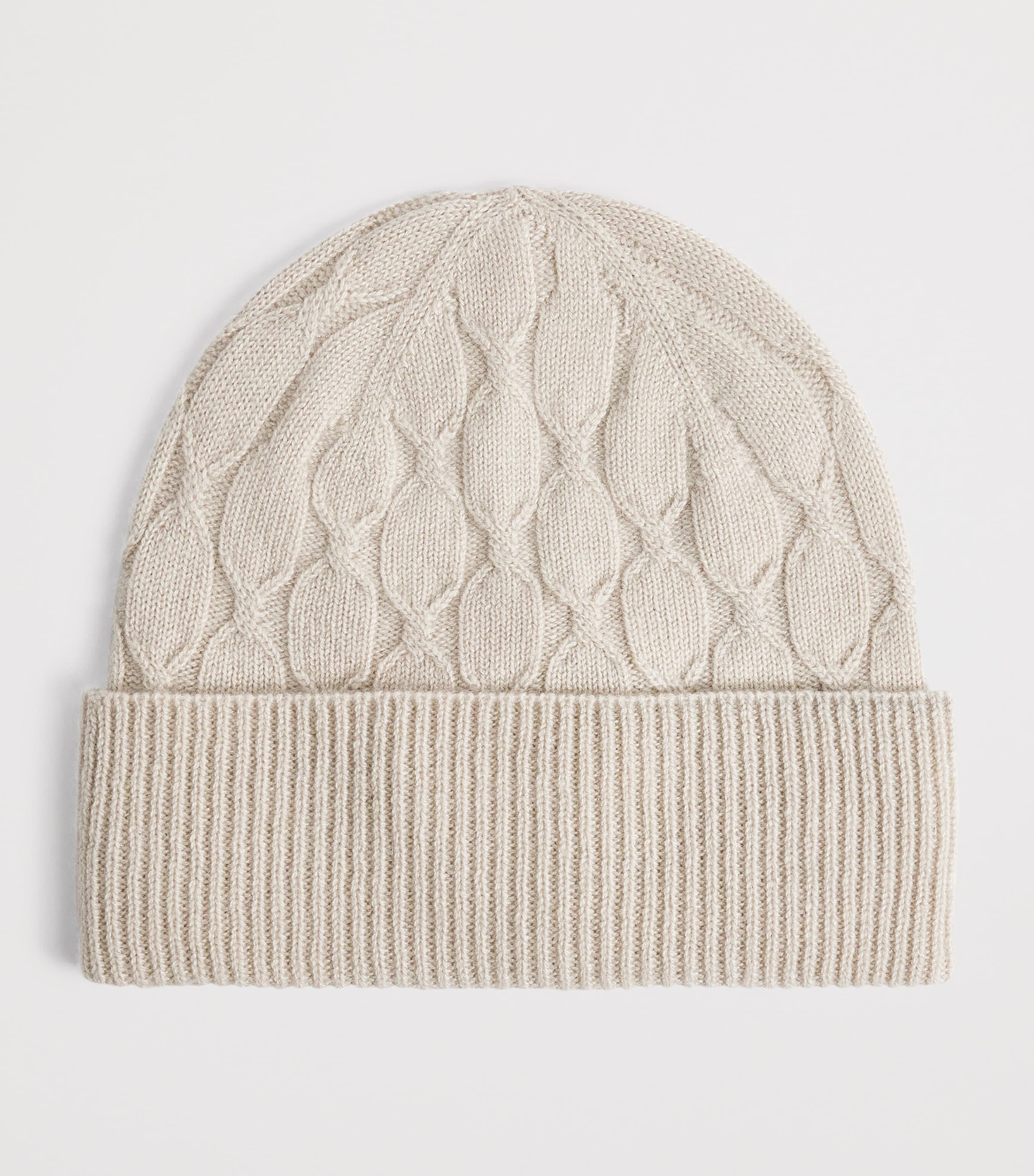 Cashmere Cable-Knit Beanie SABBIA Image 2