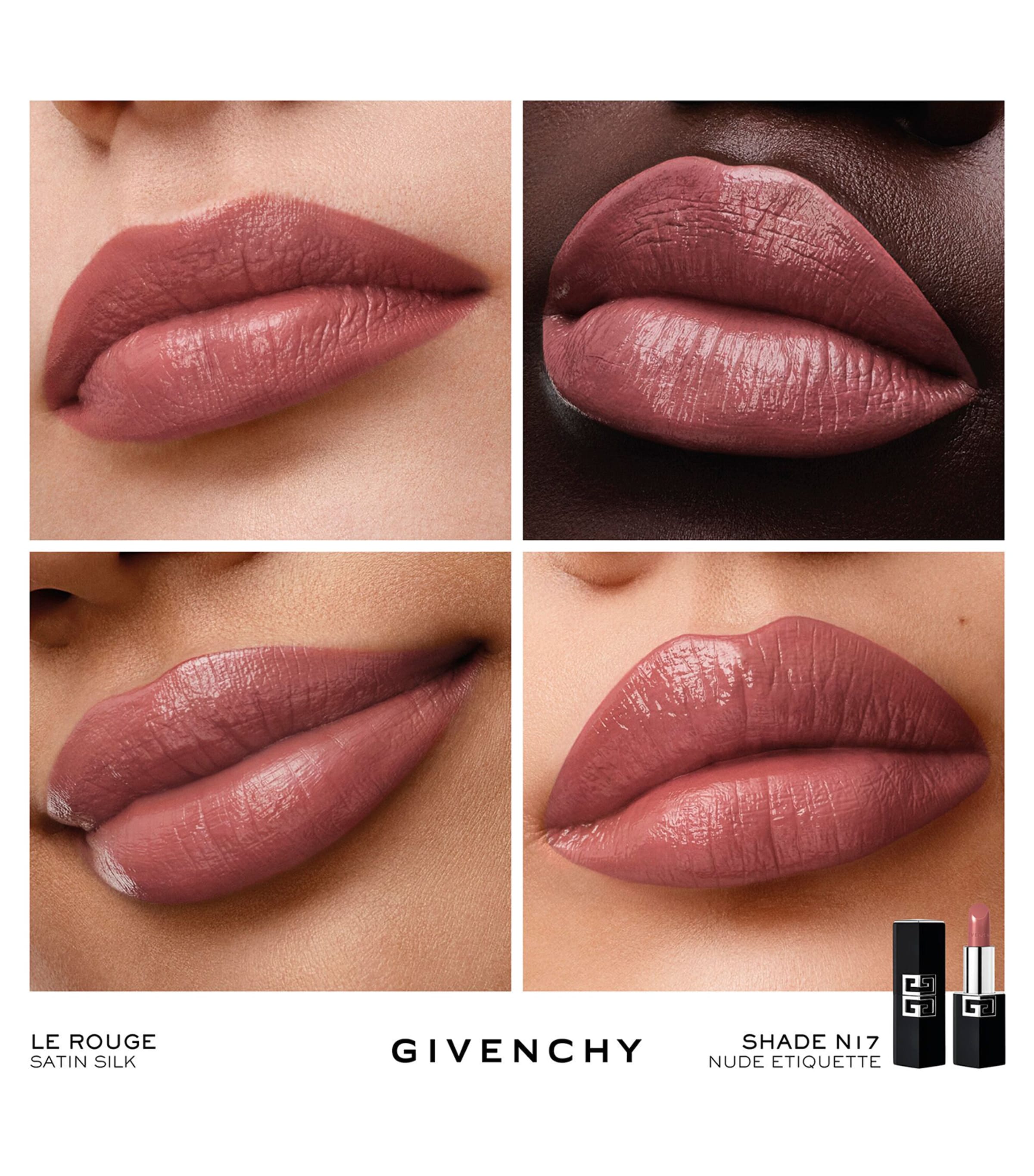 Givenchy Le Rouge Satin Silk High-Definition Lipstick Nude Etiquette Image 2