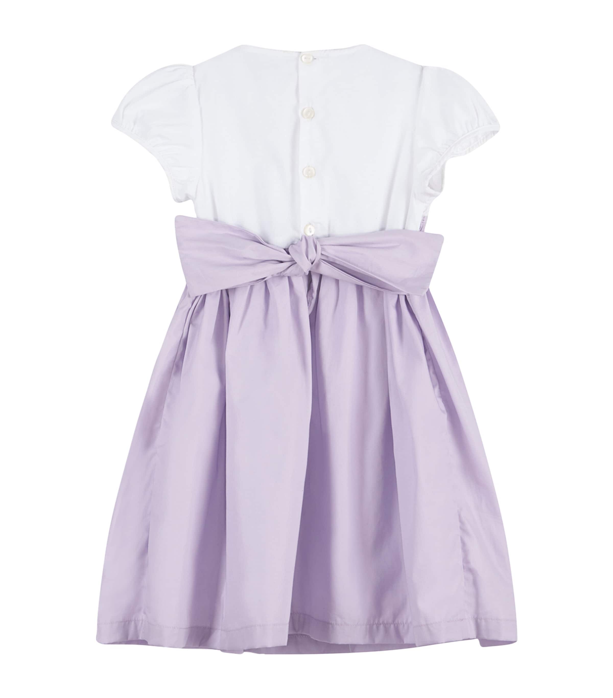 Rose Smocked Dress (6-11 Years) LILAC Image 2
