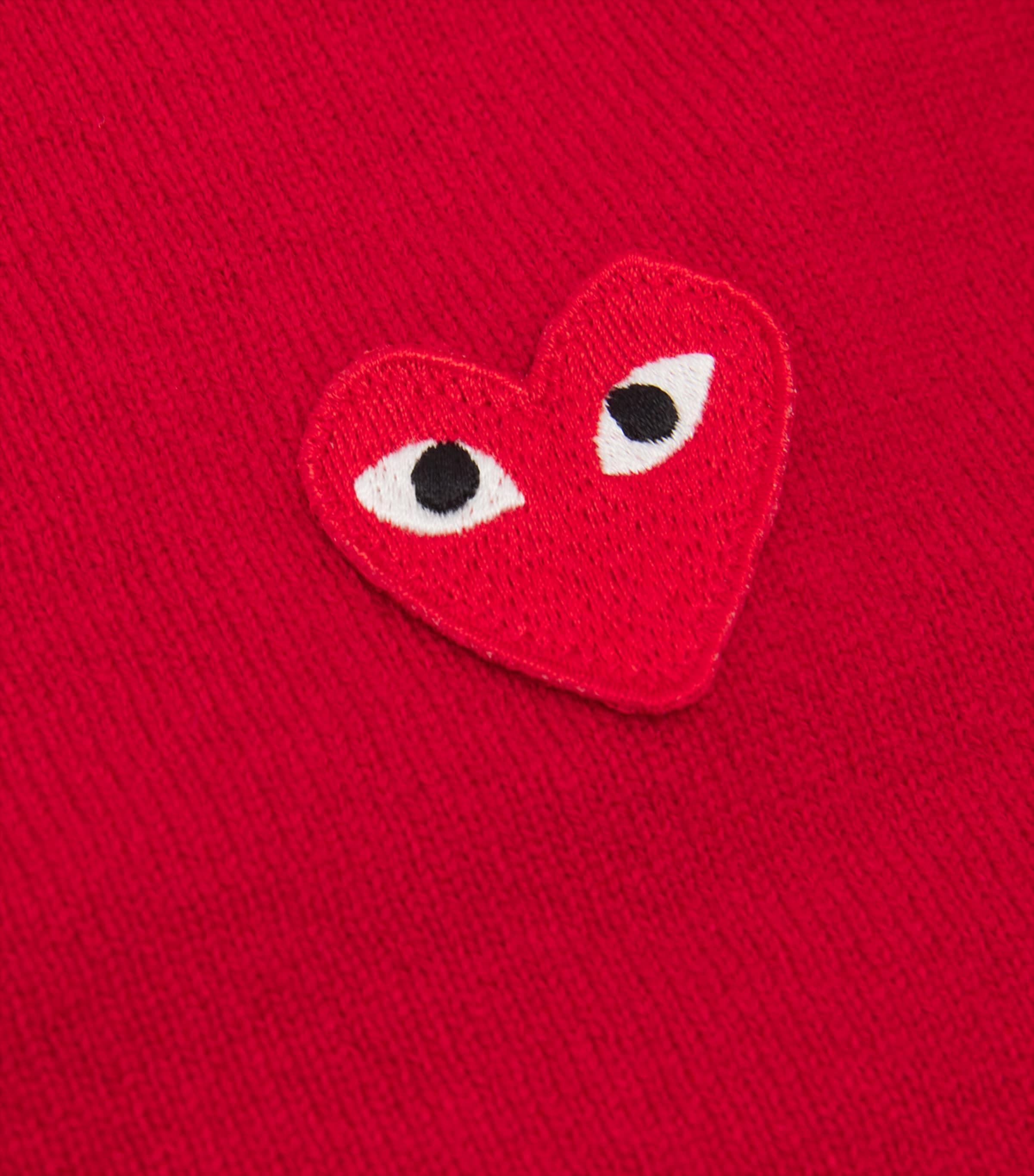 Comme Des Garçons Play Red Wool Heart Cardigan | Harrods UK