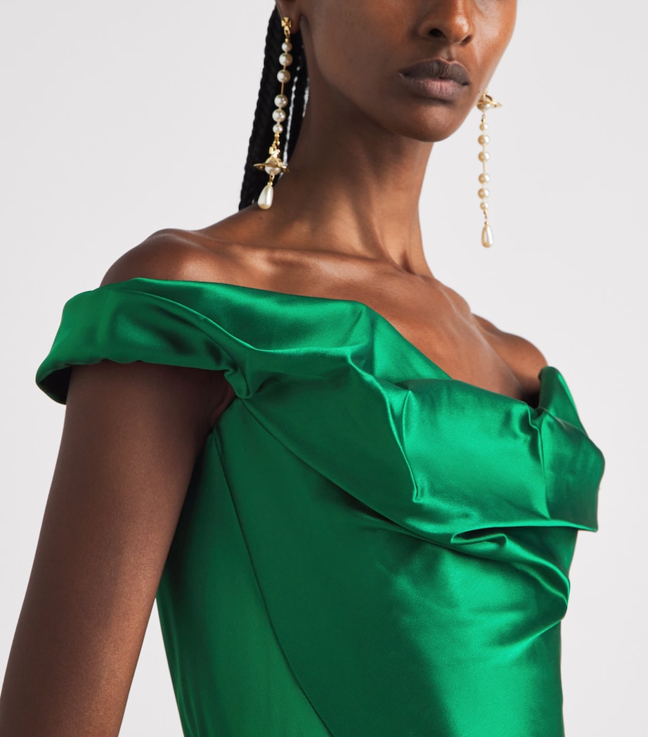 Vivienne Westwood Womens Nova Cora Gown Jewel Green Image 3
