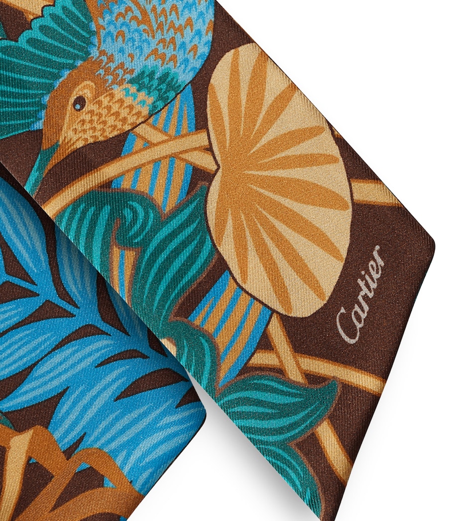 Silk Panthère Jungle Scarf BEIGE Image 4