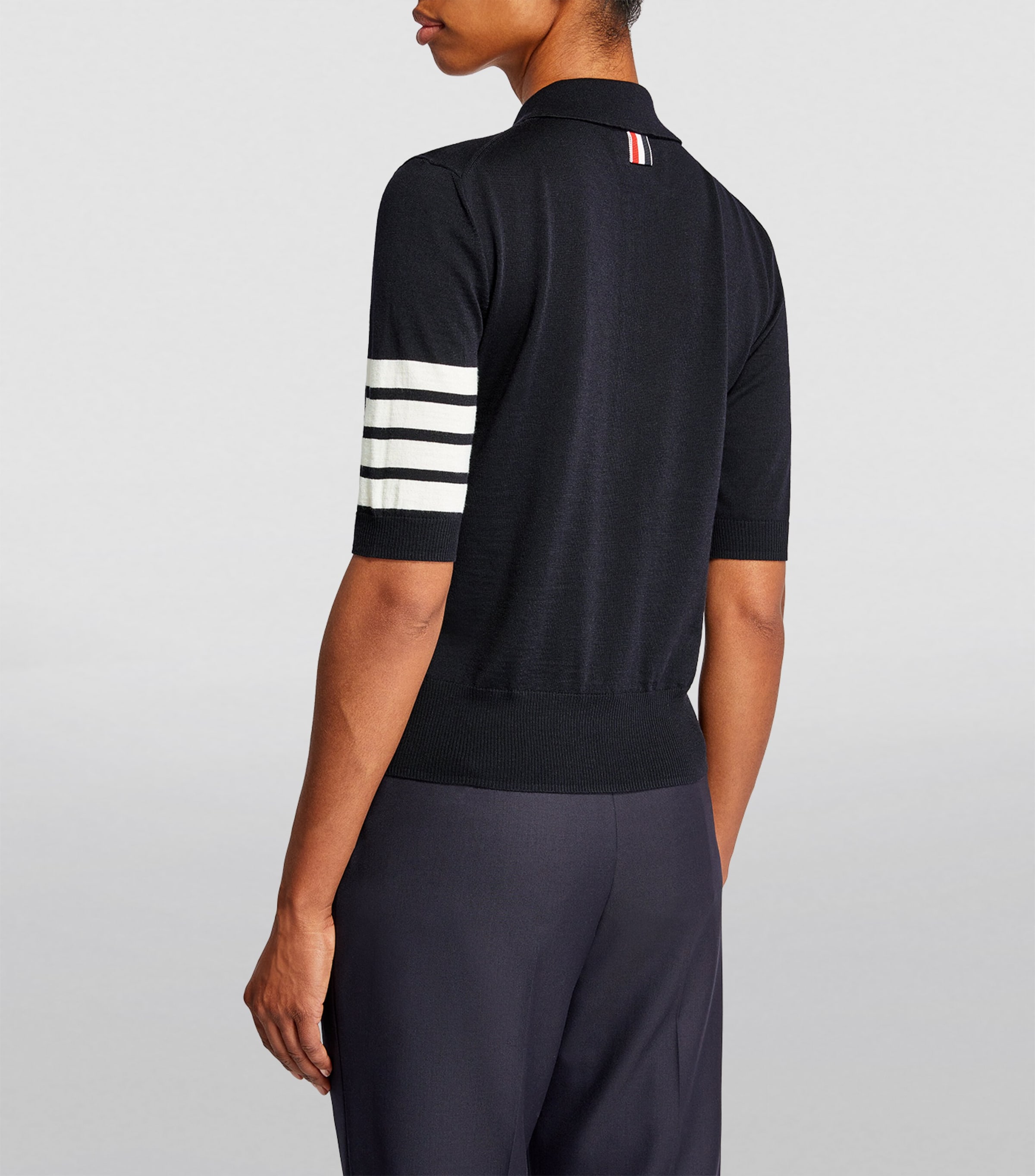 4-Bar Polo Shirt NAVY Image 4
