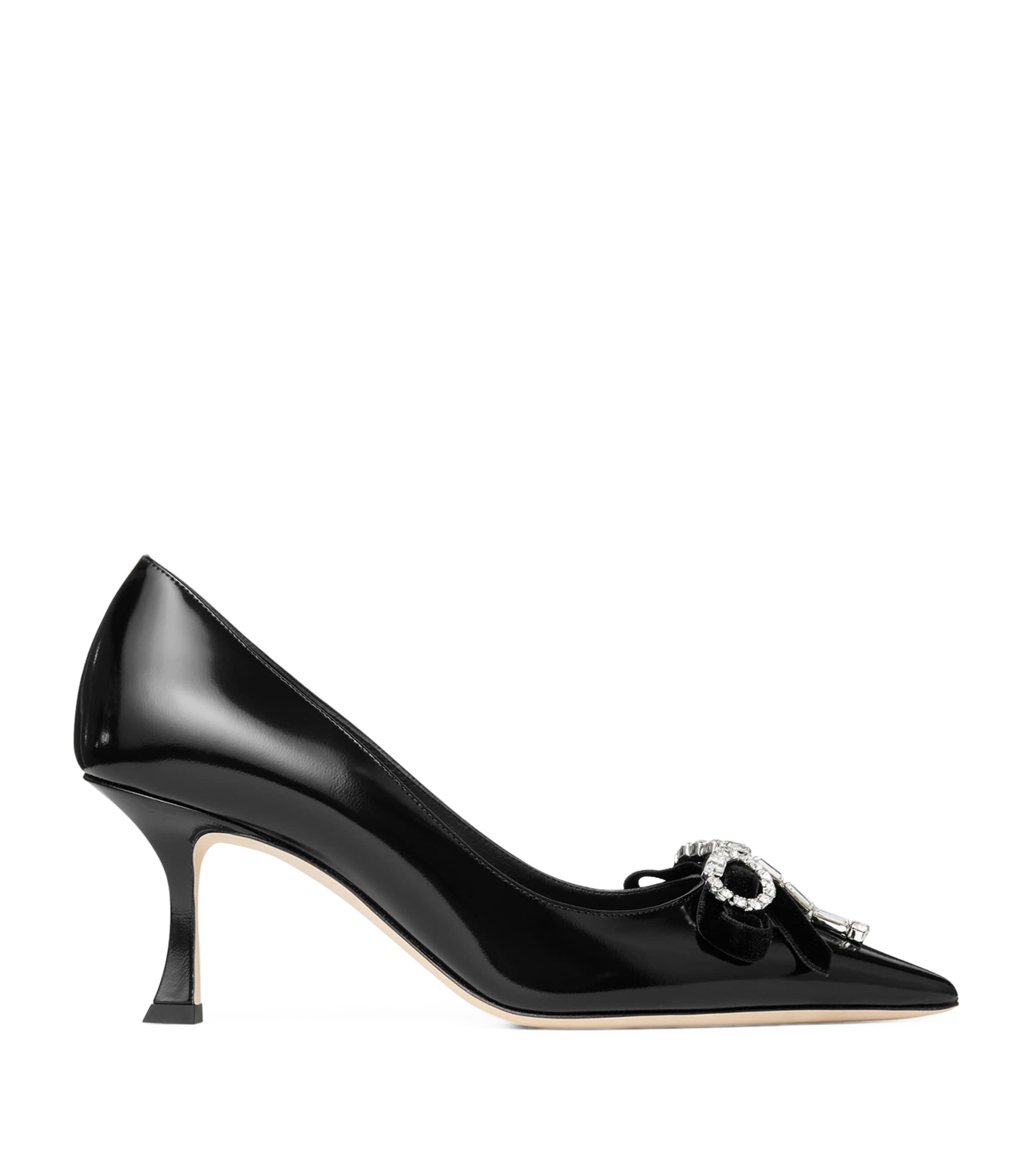 Jimmy Choo Auria 70 Patent Leather Pumps In Black