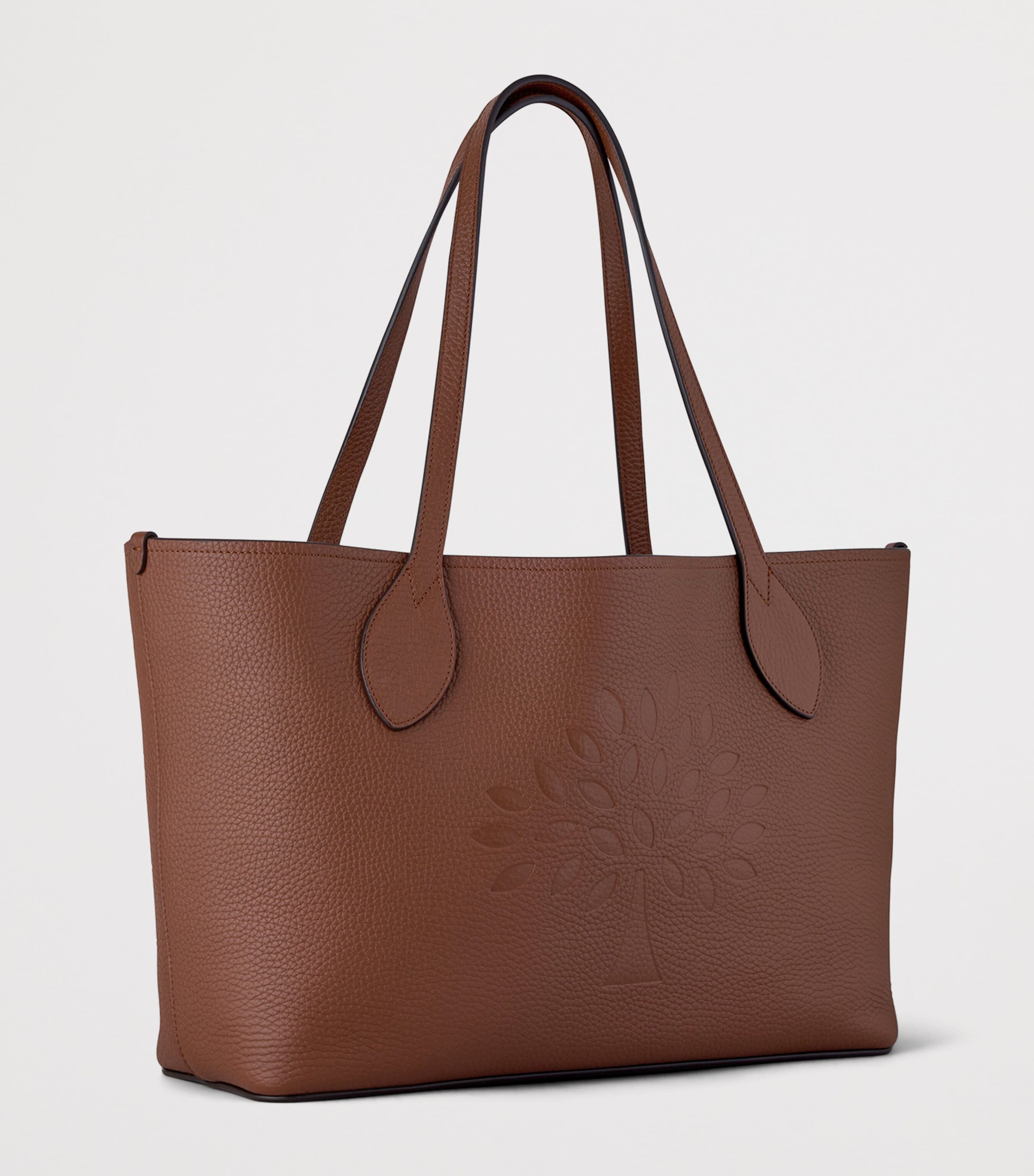 Mulberry Leather Tree Tote Bag Bright Oak Image 3
