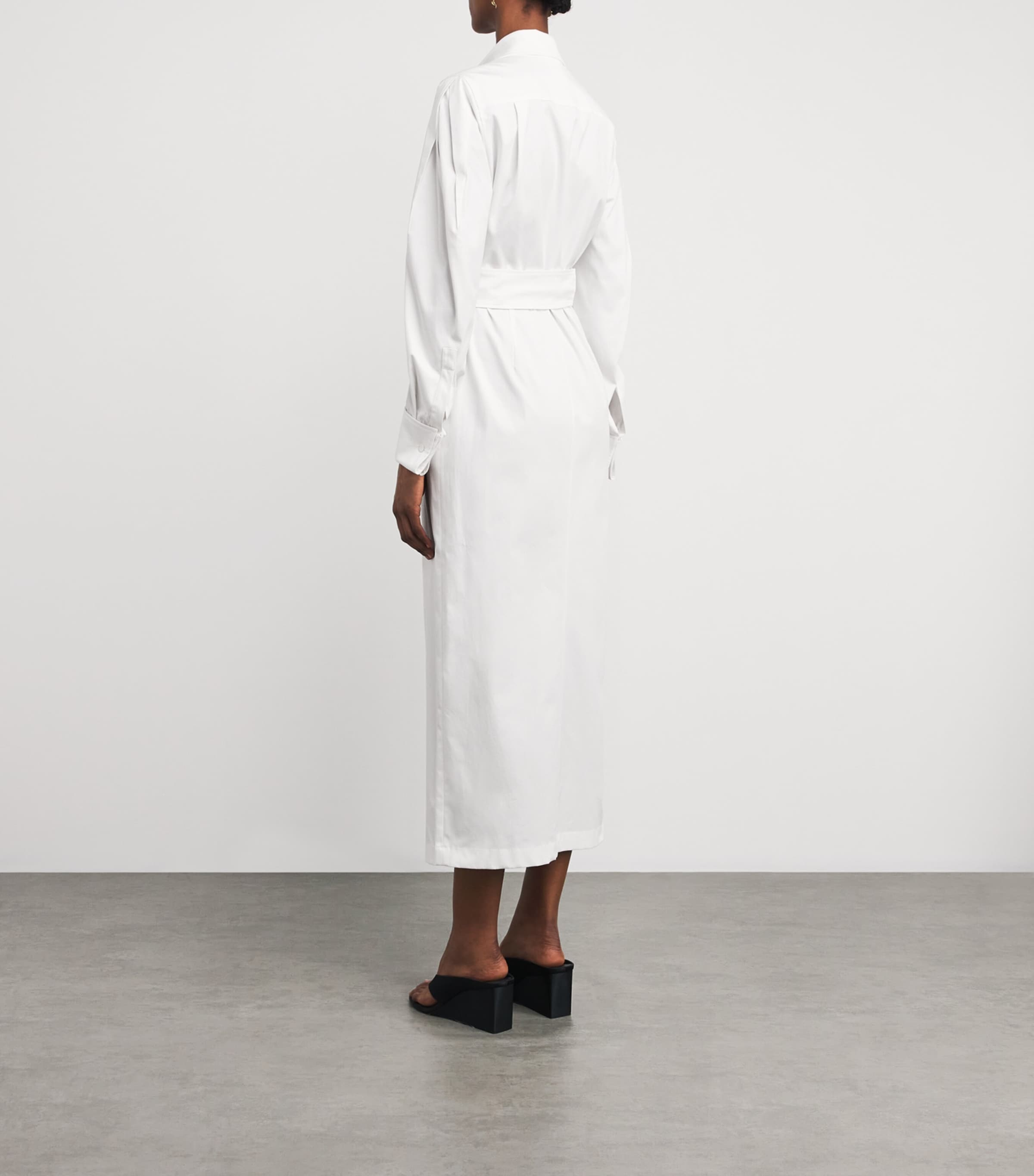 Max Mara Cotton Wrap Shirt Maxi Dress | Harrods US