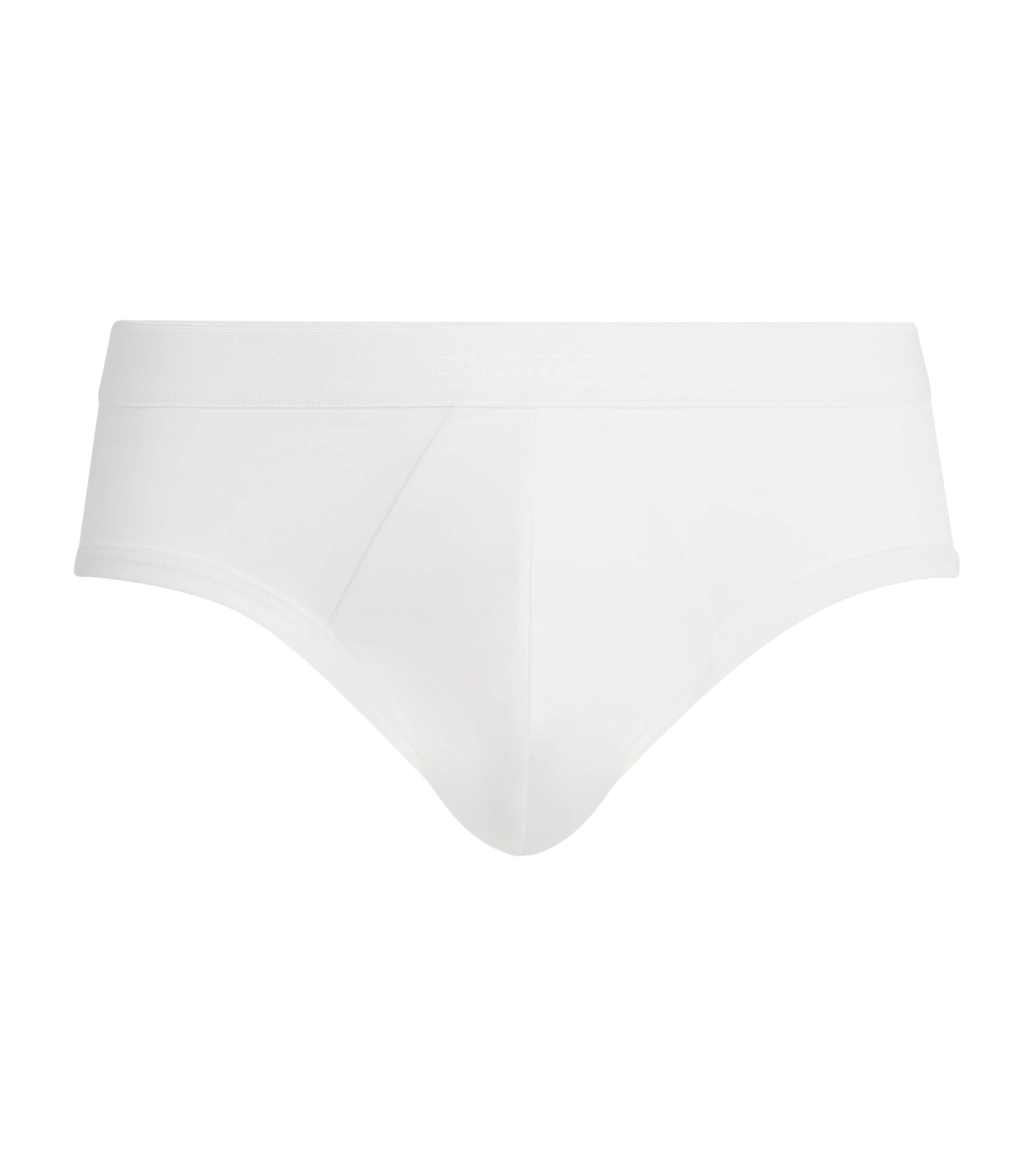 Zimmerli Mens Sea Island Cotton Briefs White Image 1