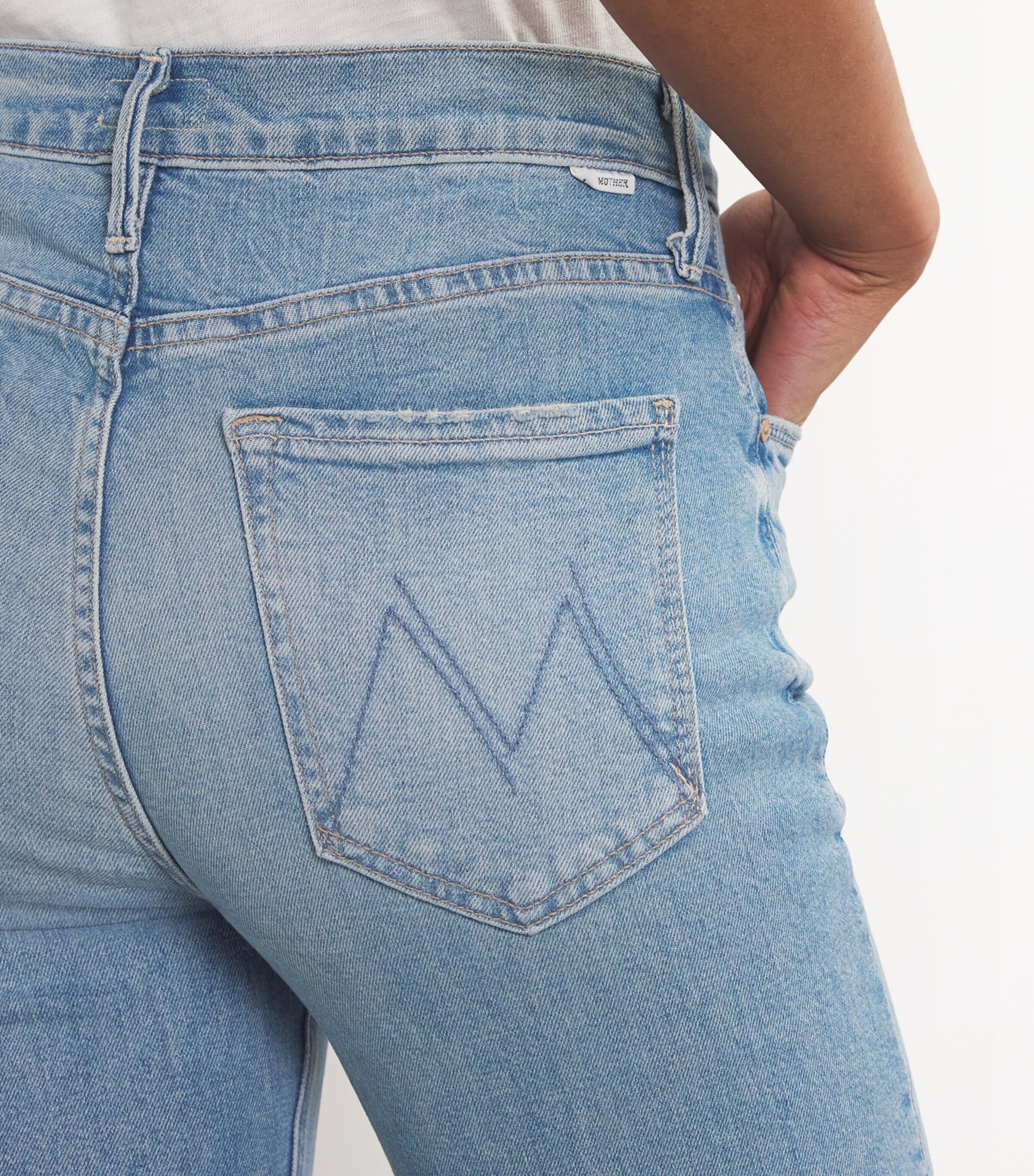 MOTHER Womens The Doozy Jeans Hrsbck To Qrtrbck Image 6