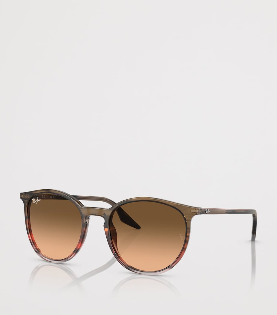 Ray-Ban Phantos Round Sunglasses Brown Image 2