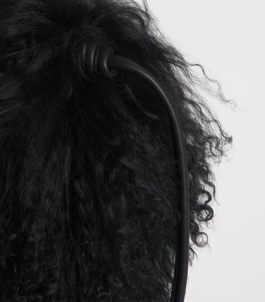 Long-Haired Shearling Phone Pouch C99 Image 4