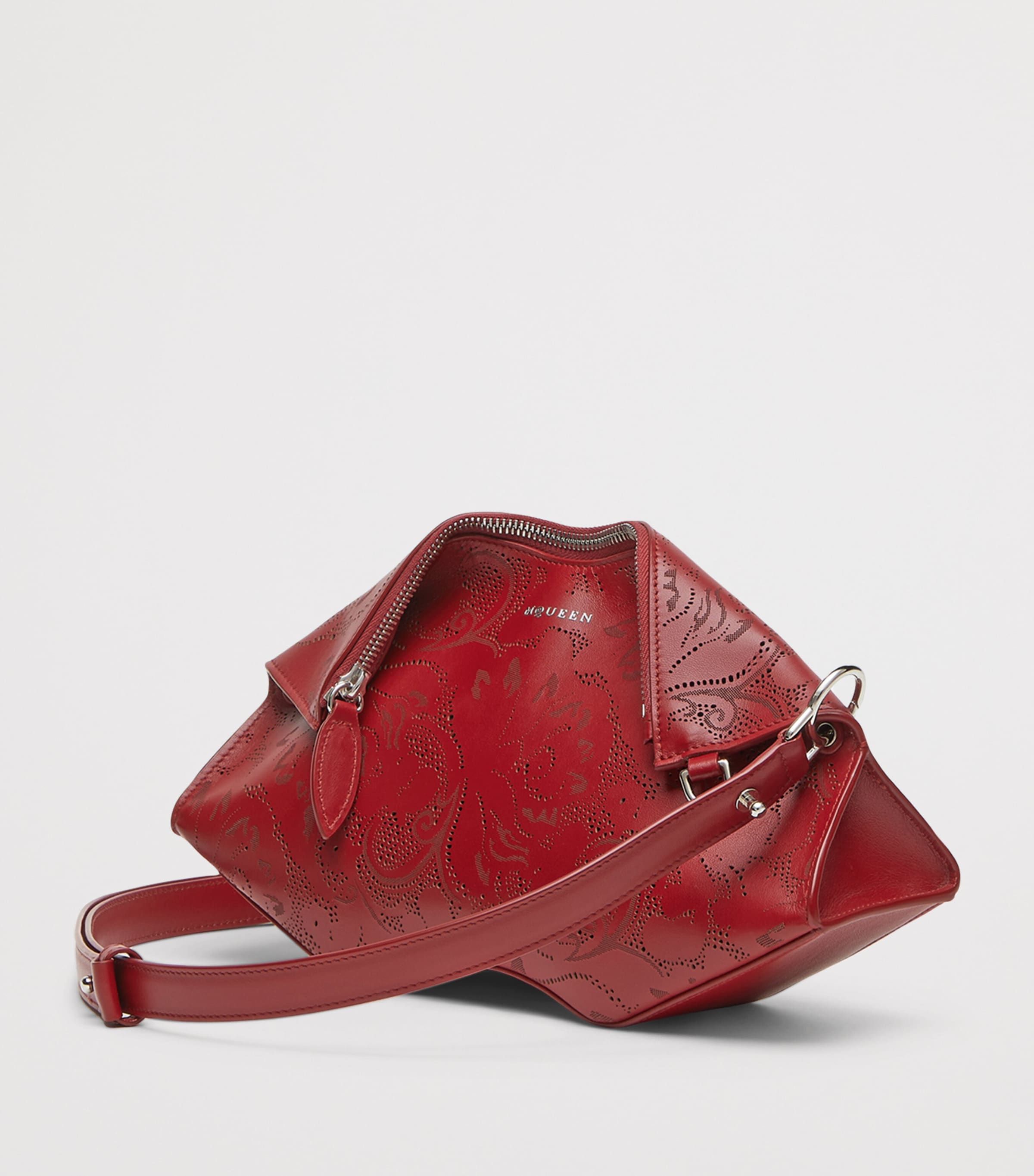 McQueen Leather Manta Clutch Bag Image 4