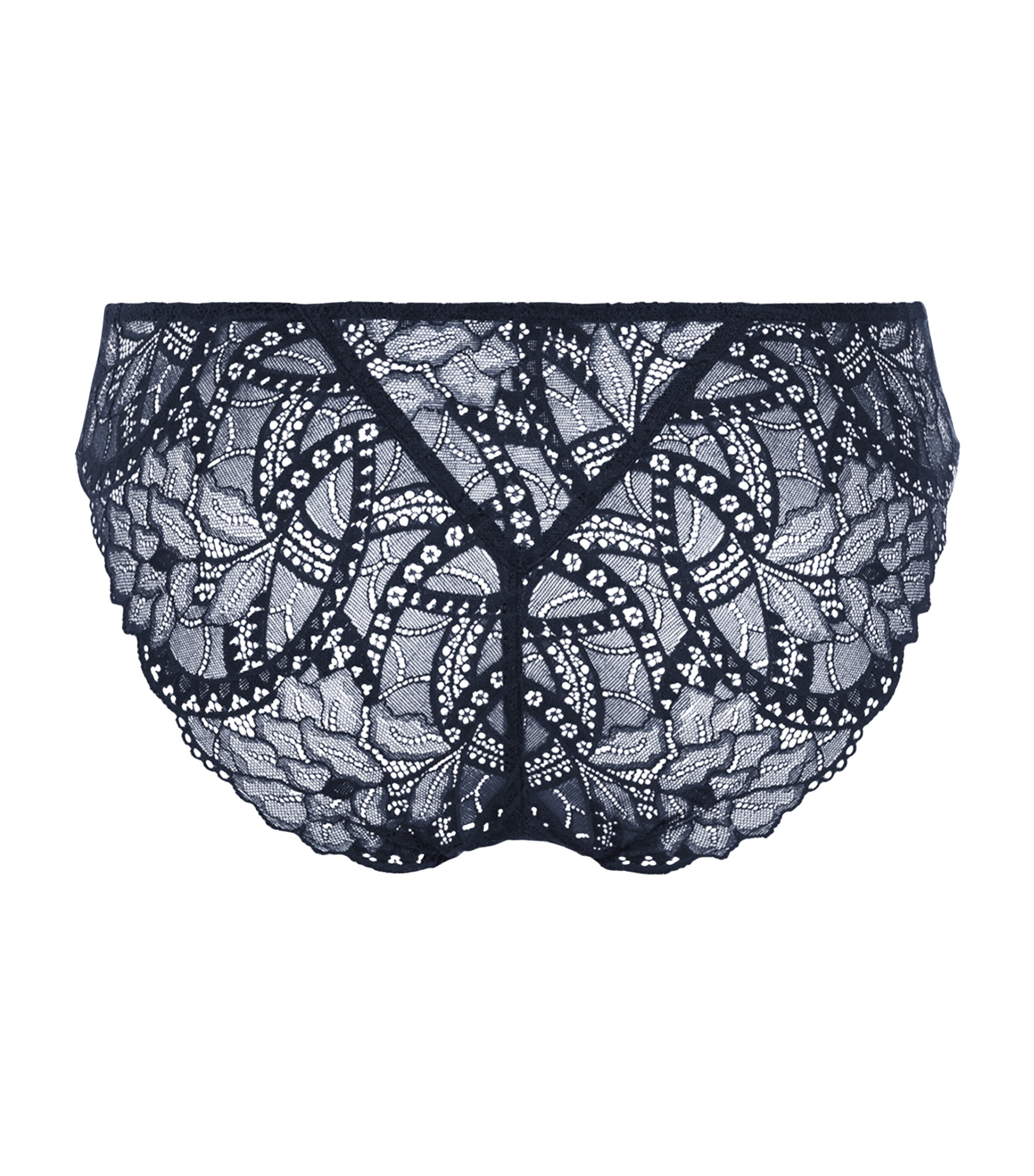 Hanro Womens Azelia Mini Briefs Deep Navy Image 3