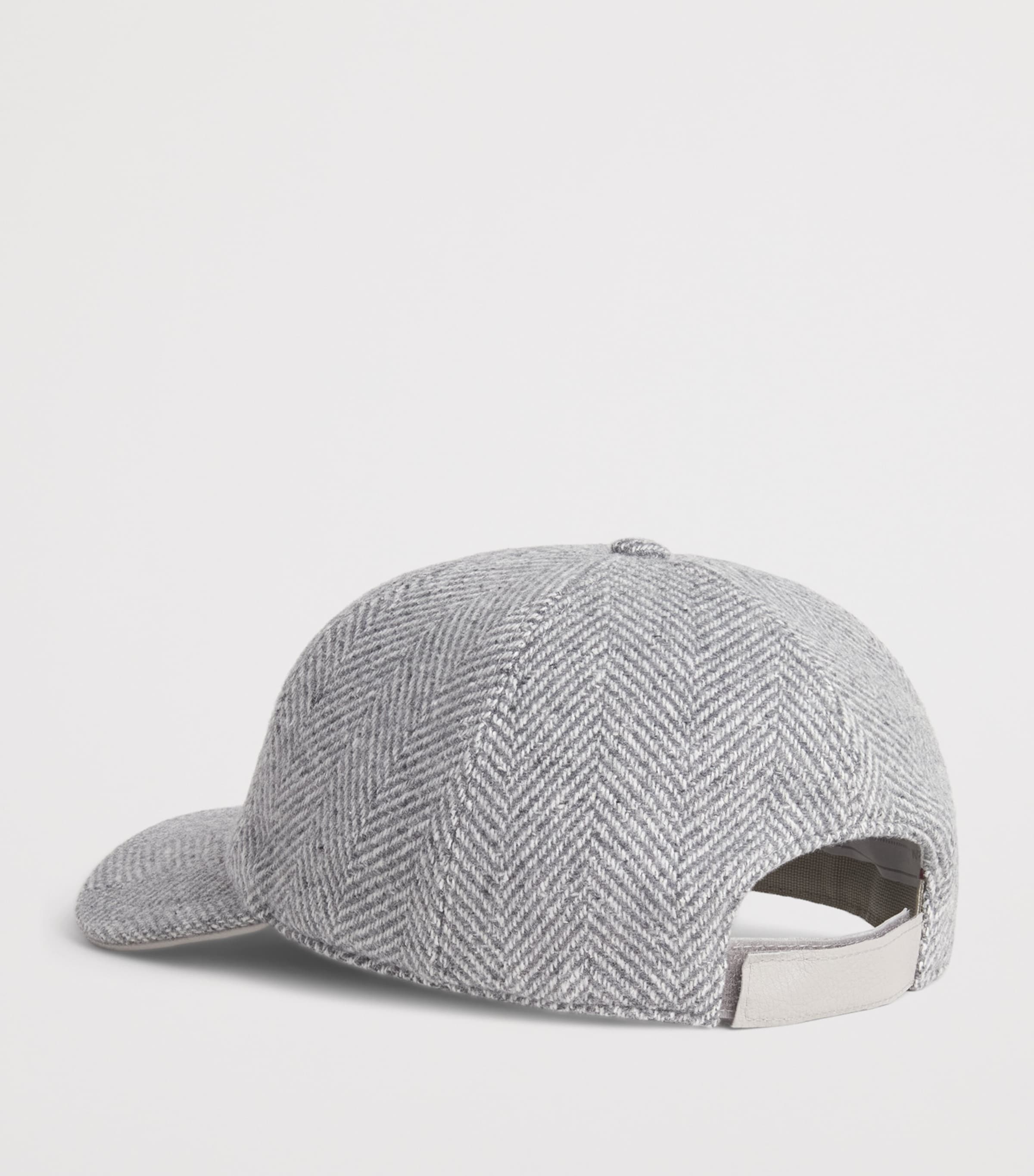 Eleventy Cashmere-Silk Capello Baseball Cap Grigio Medio E Grigi Image 3