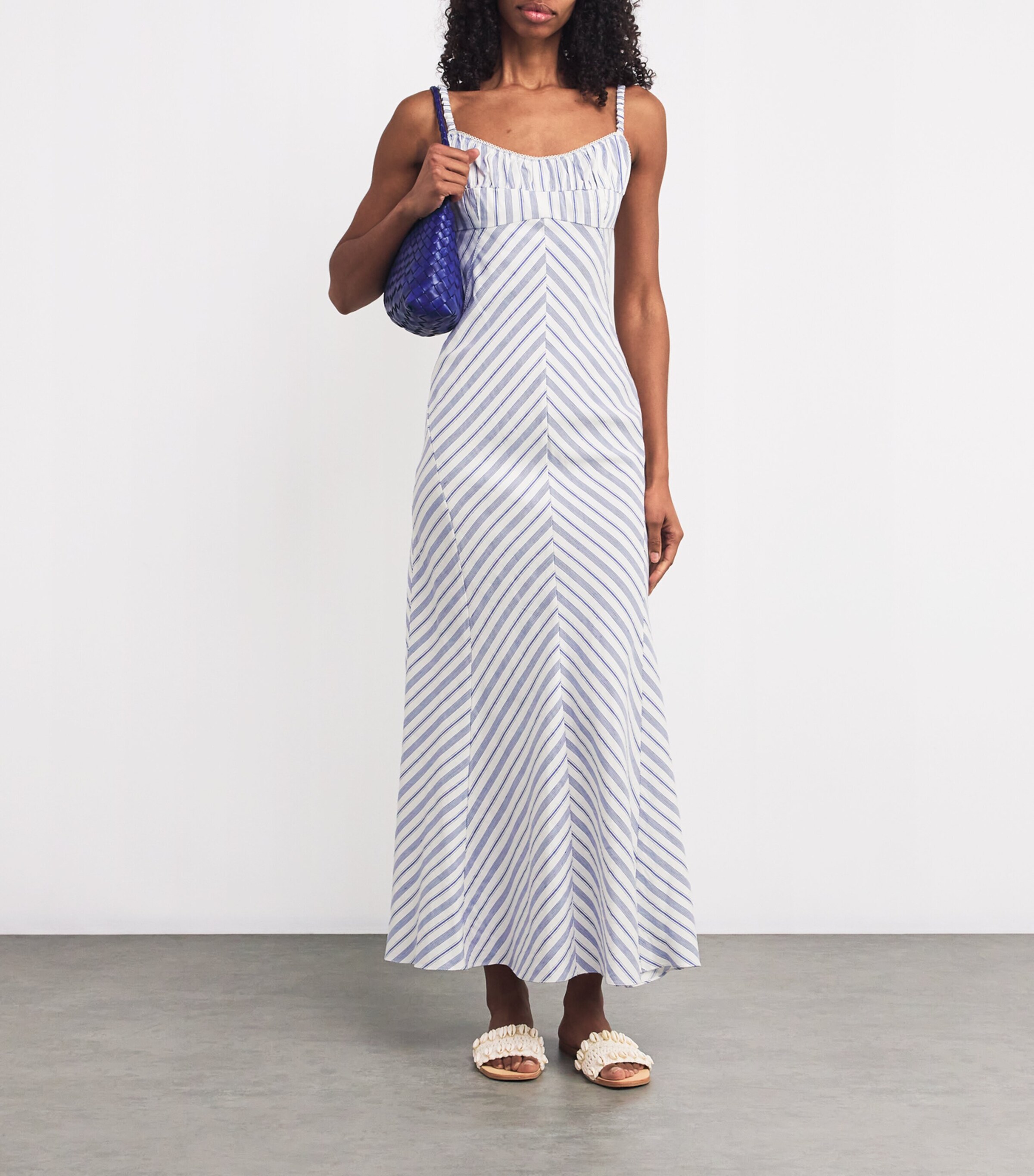 Sandro Paris Striped Carinia Maxi Dress Harrods BA