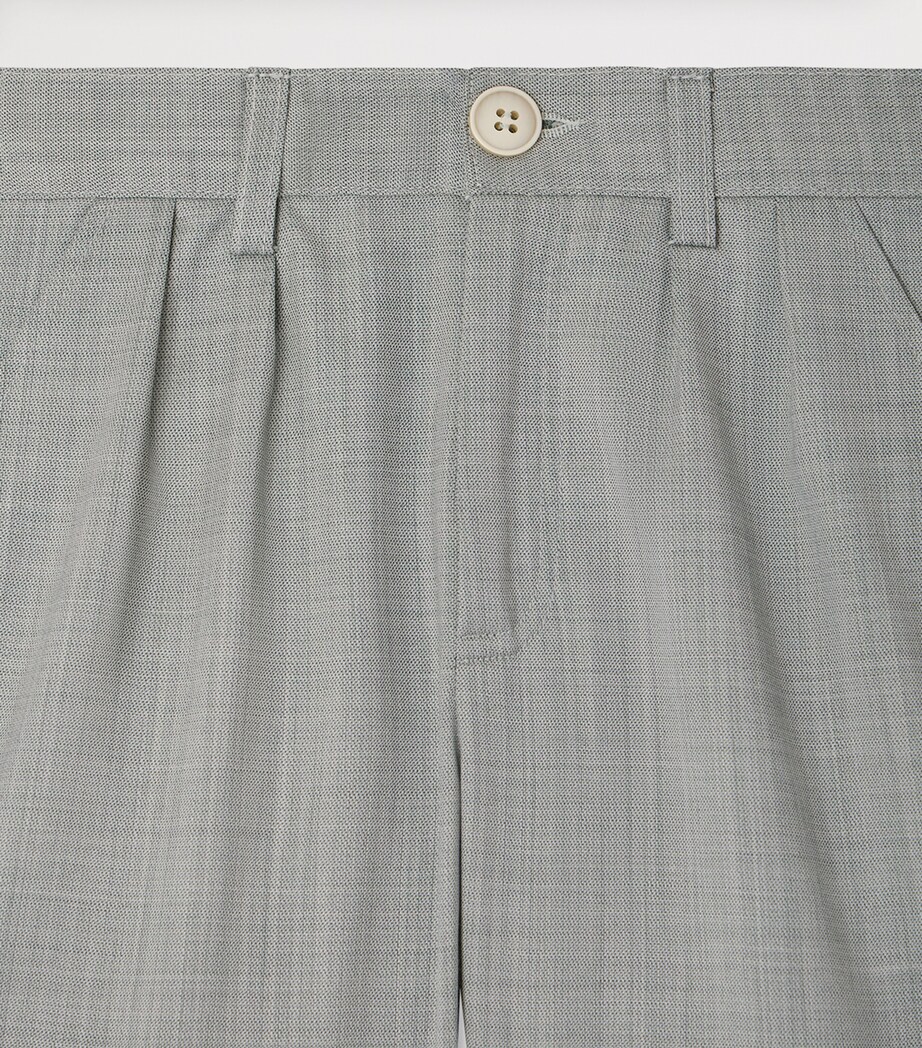 Bonpoint Wool Charles Shorts (10-14 Years) Vert Ardoise Image 3