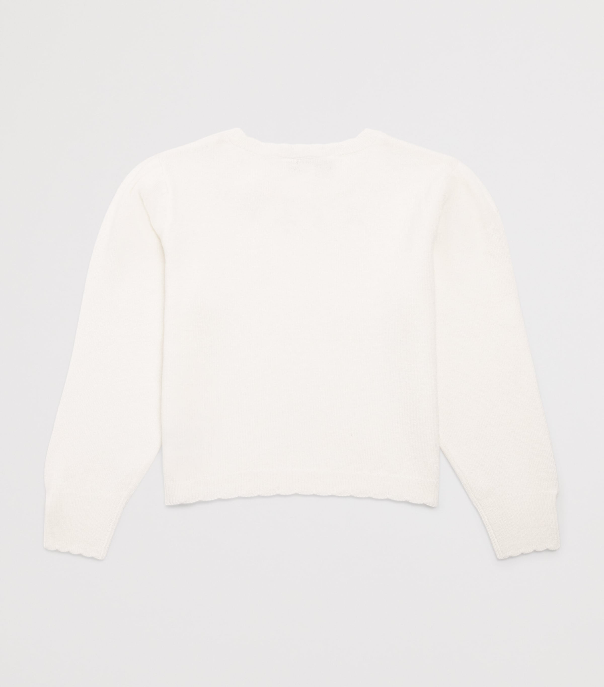 Embellished-Neck Sweater (2-12 Years) 13NACRE Image 2